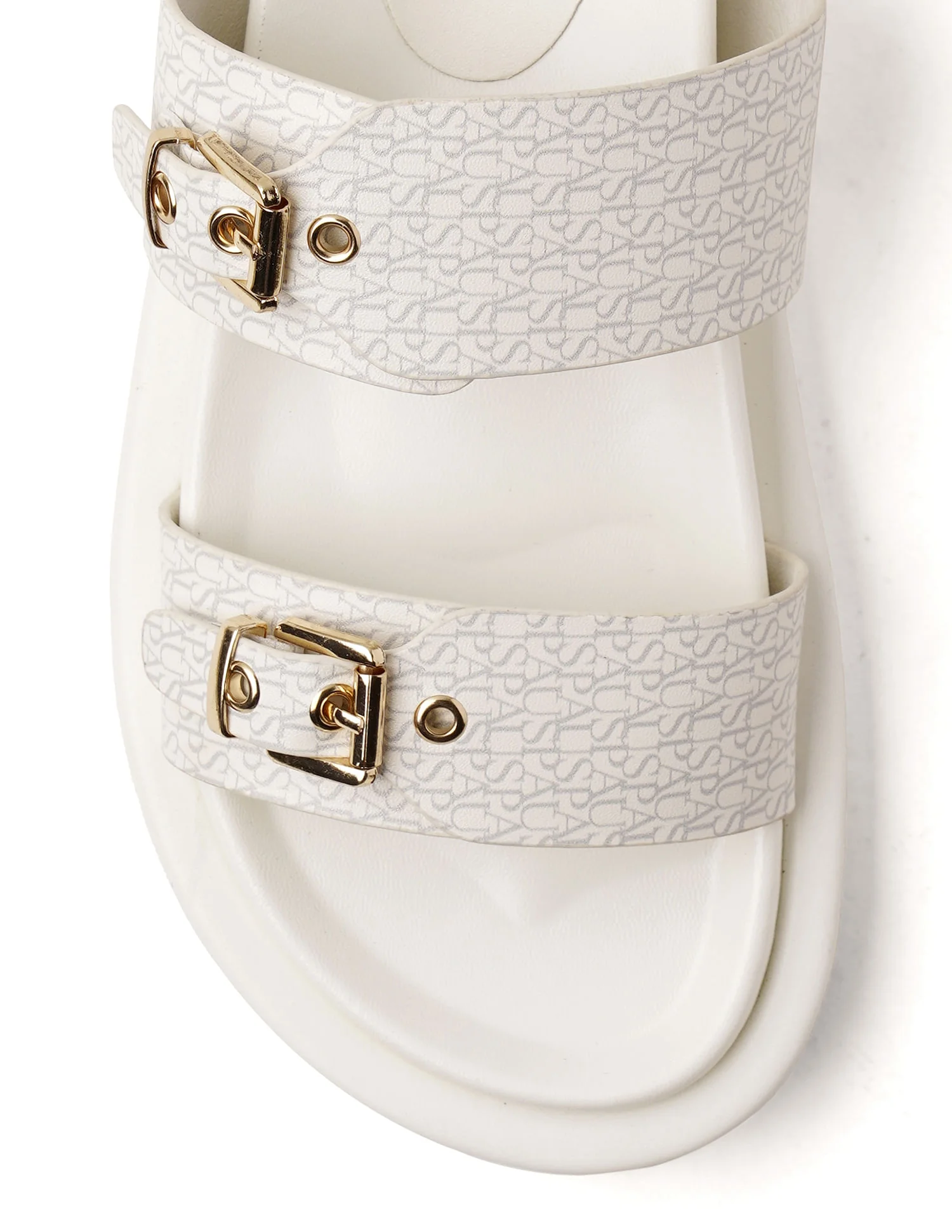 Open Toe Buckle Detail Maria Sandals - Image 9