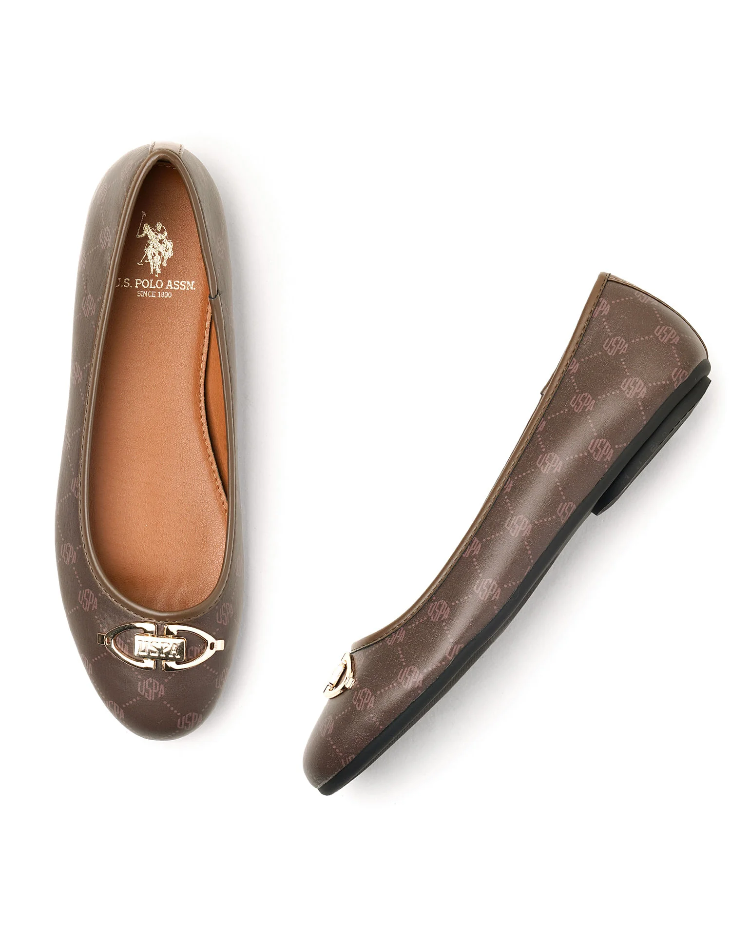 Panelled All Over Monogram Gloria Ballerinas - Image 3