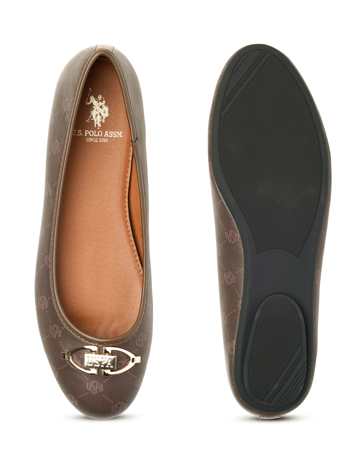 Panelled All Over Monogram Gloria Ballerinas - Image 6