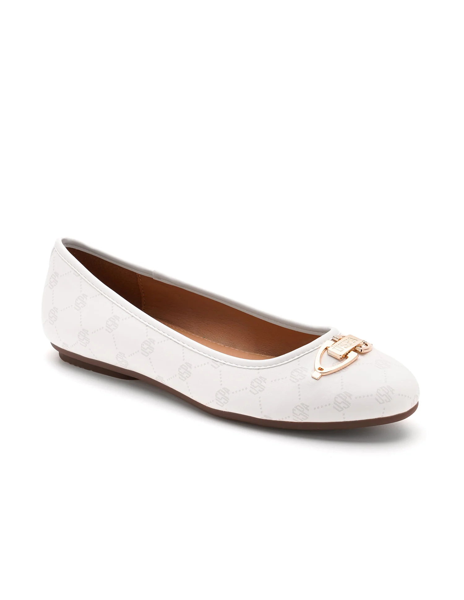 Women Panelled All Over Monogram Mia Ballerinas - Image 2
