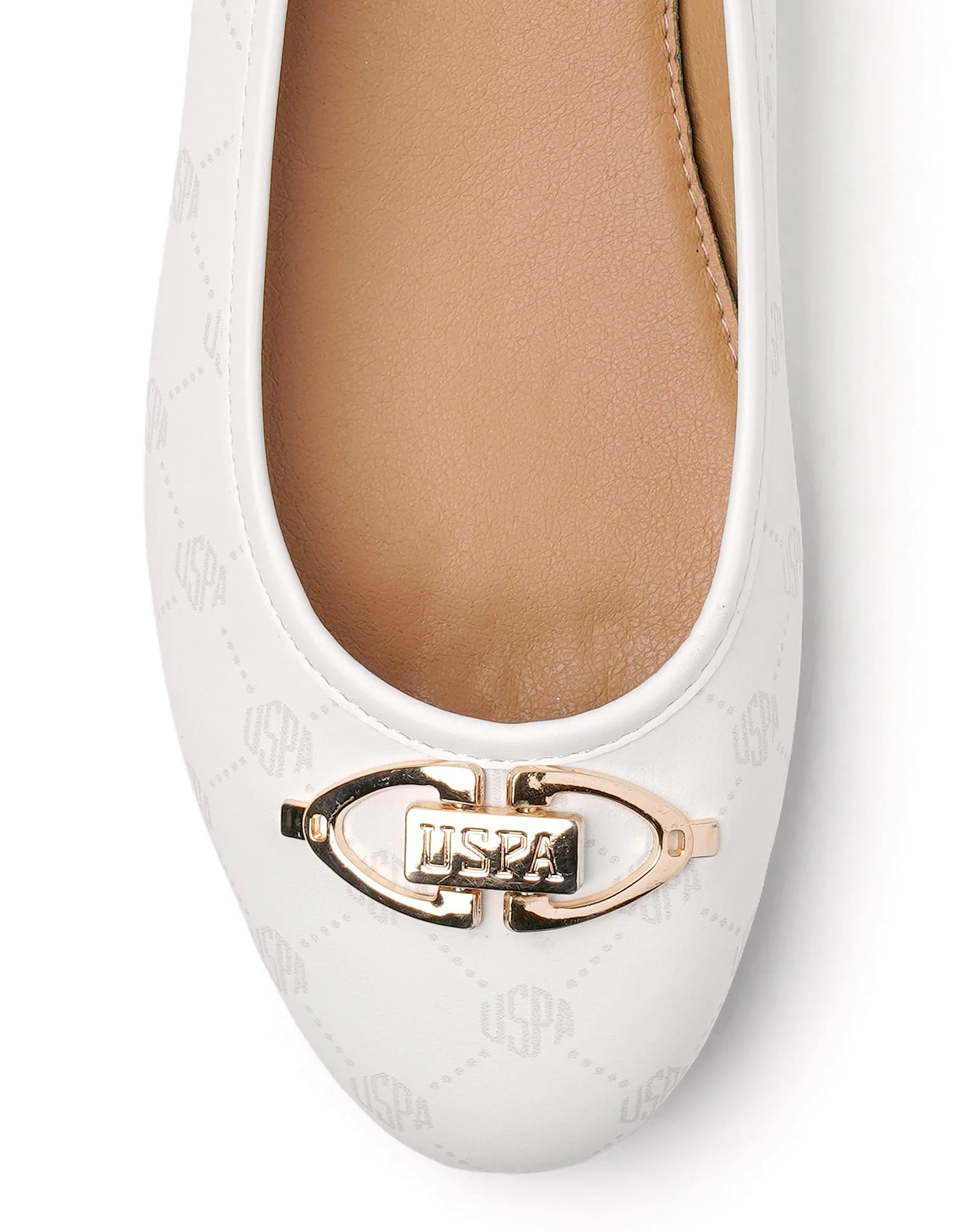 Women Panelled All Over Monogram Mia Ballerinas - Image 8