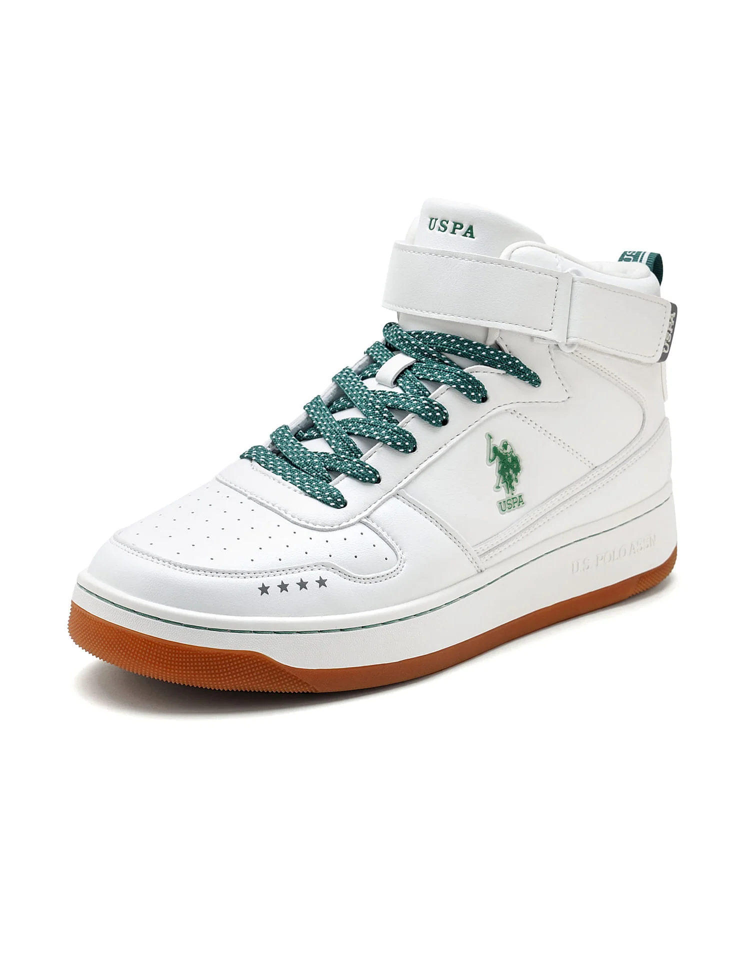 Men Elton 2.0 Off White Retro Court Mid Top  Sneakers - Image 6