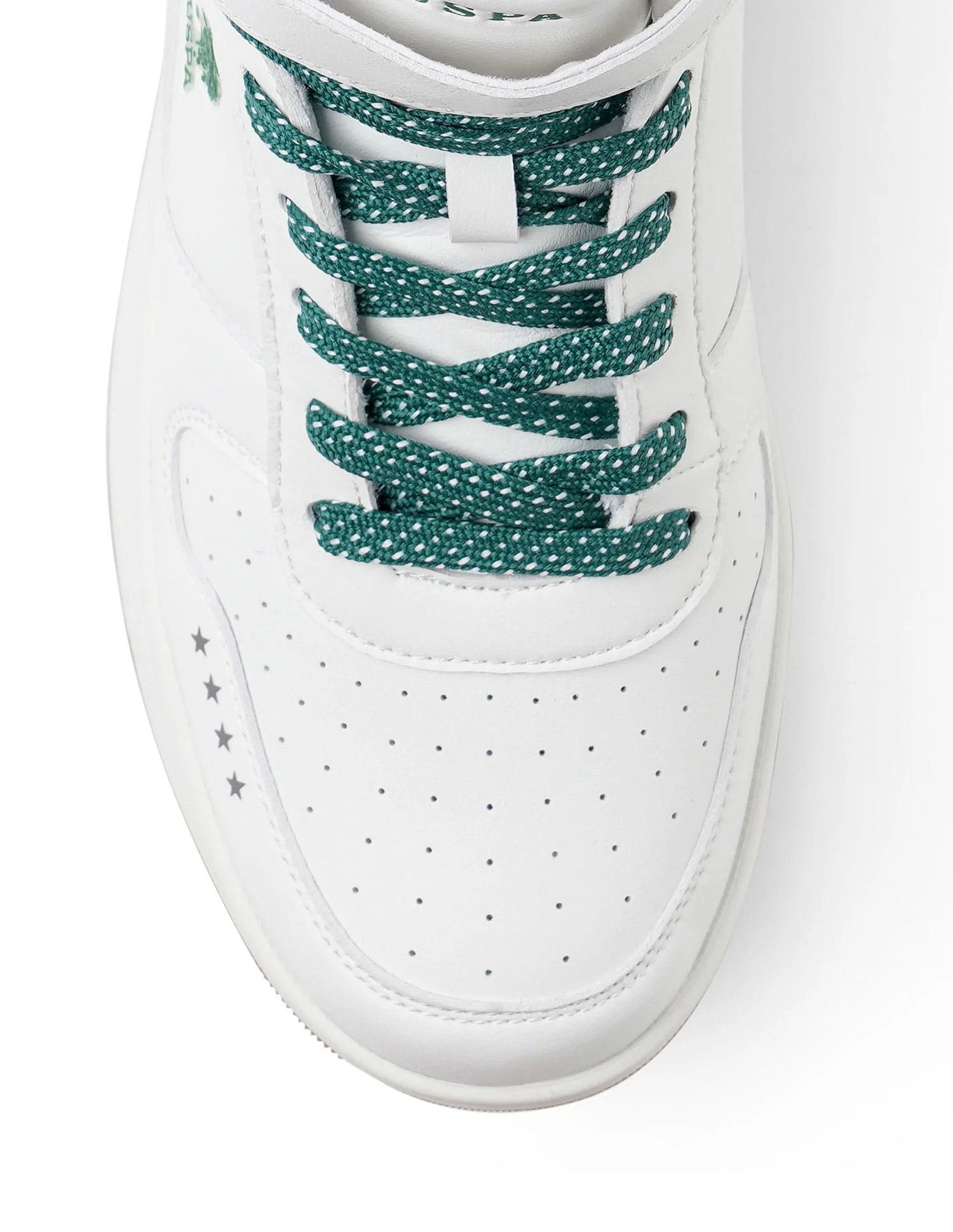 Men Elton 2.0 Off White Retro Court Mid Top  Sneakers - Image 7