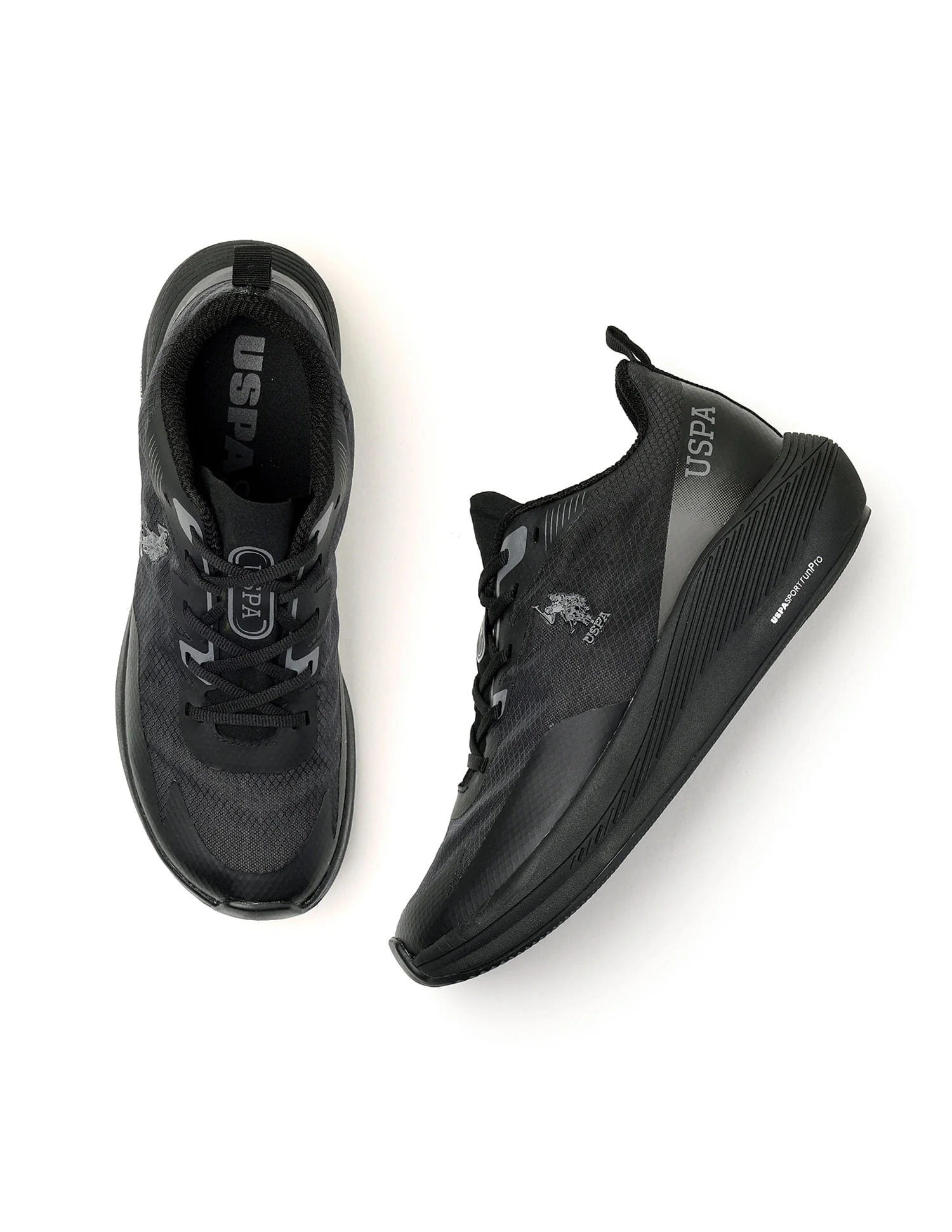 Men Severin Black Uspa Sport Runpro Running Shoes - Image 4