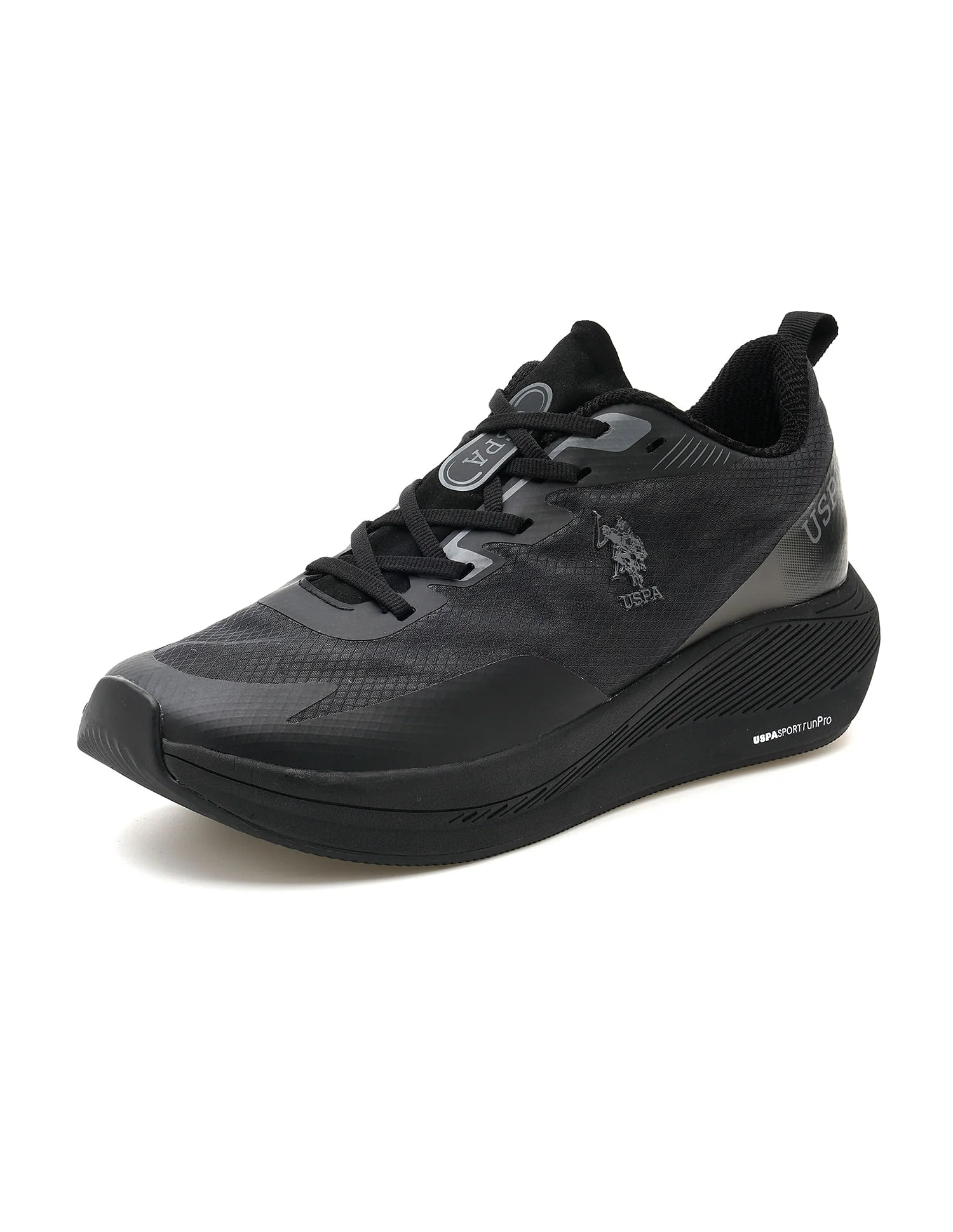 Men Severin Black Uspa Sport Runpro Running Shoes - Image 8