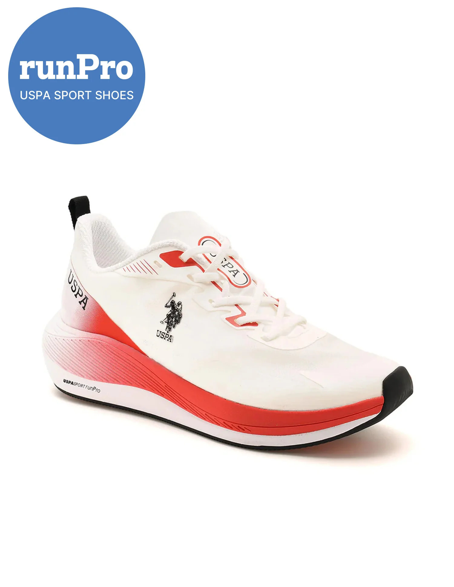 Men Severin White Uspa Sport Runpro Running Shoes - Image 3