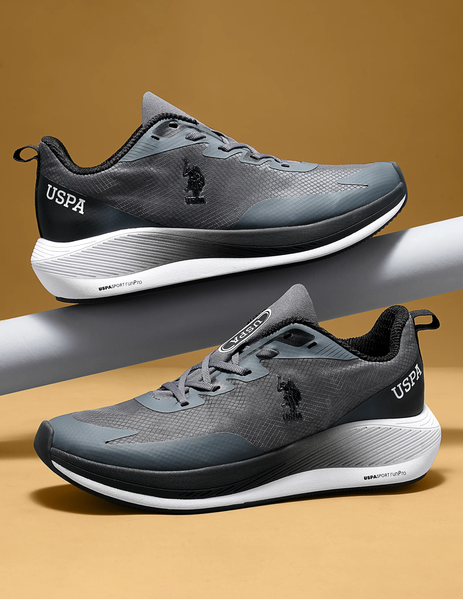 Men Severin Grey Uspa Sport Runpro Running Shoes