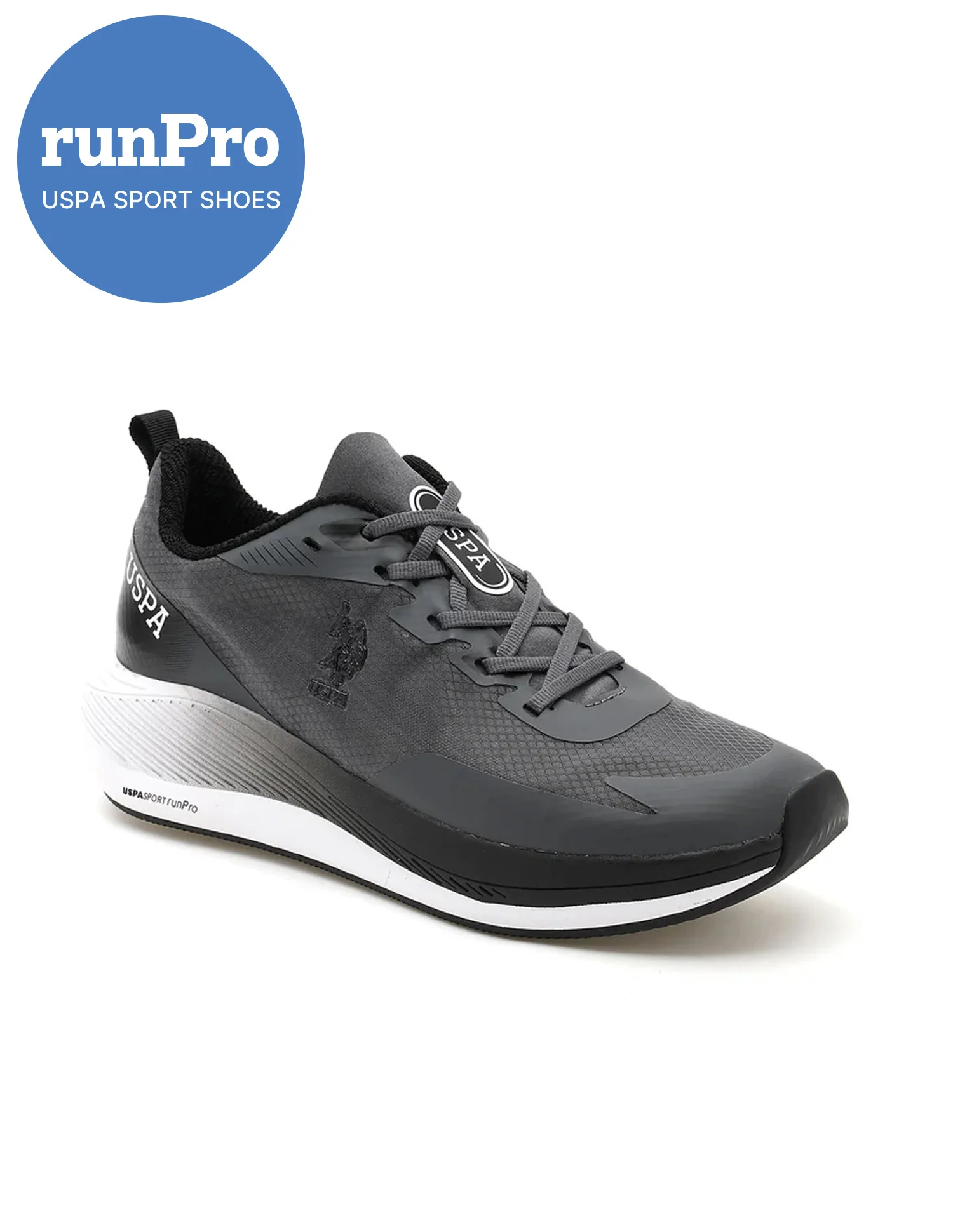 Men Severin Grey Uspa Sport Runpro Running Shoes - Image 3