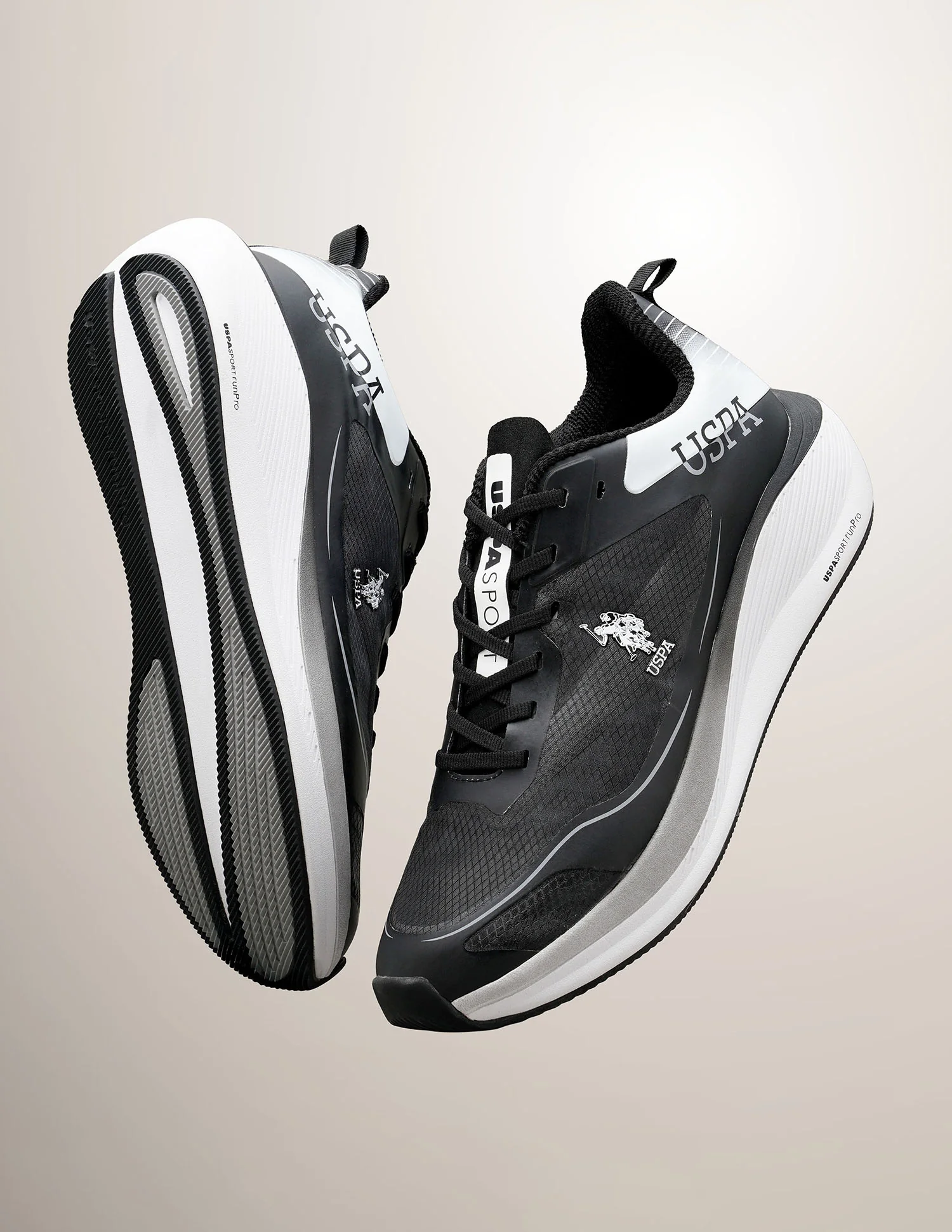 Men Henry Black Uspa Sport Runpro Running Shoes