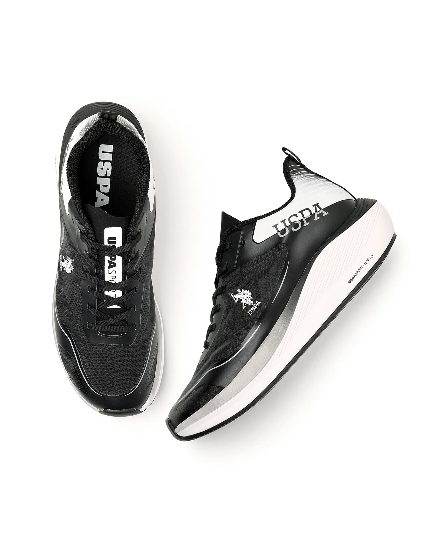 Men Henry Black Uspa Sport Runpro Running Shoes - Image 4