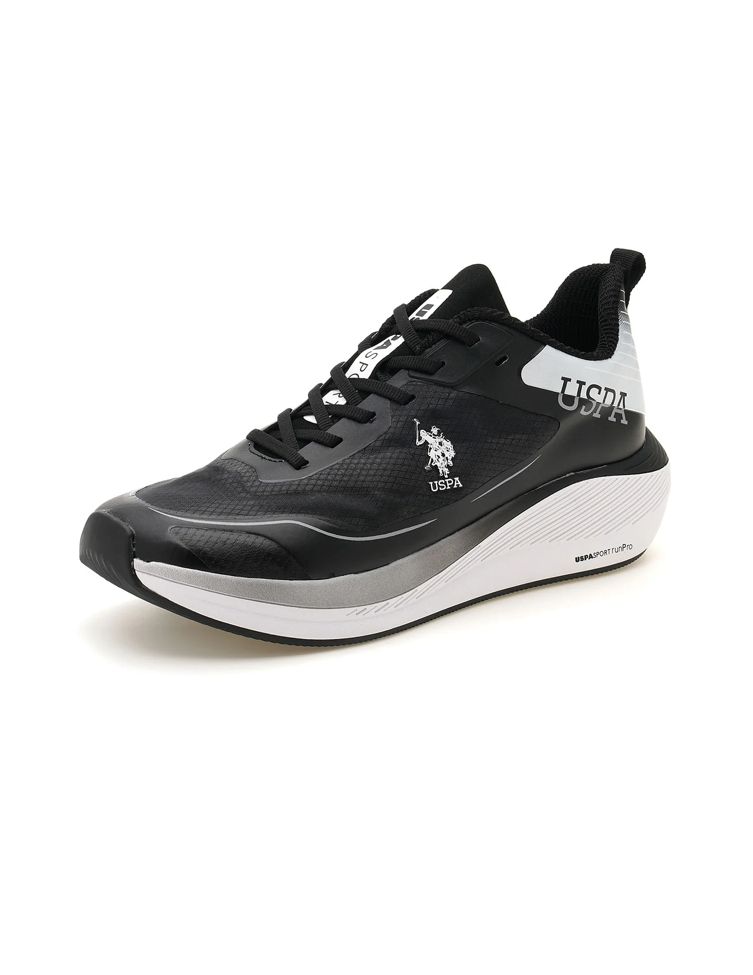 Men Henry Black Uspa Sport Runpro Running Shoes - Image 7