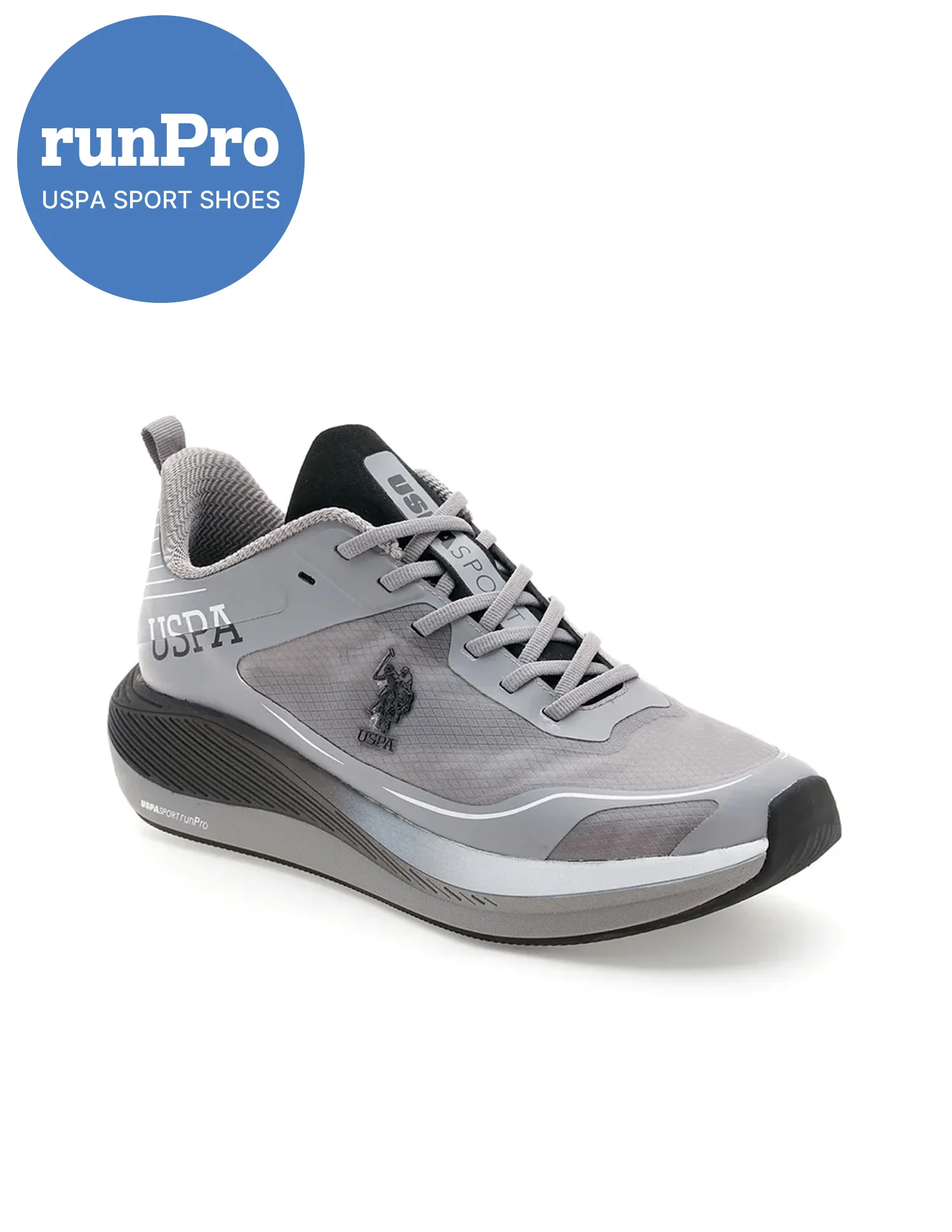 Men Henry Dk. Grey Uspa Sport Runpro Running Shoes - Image 3