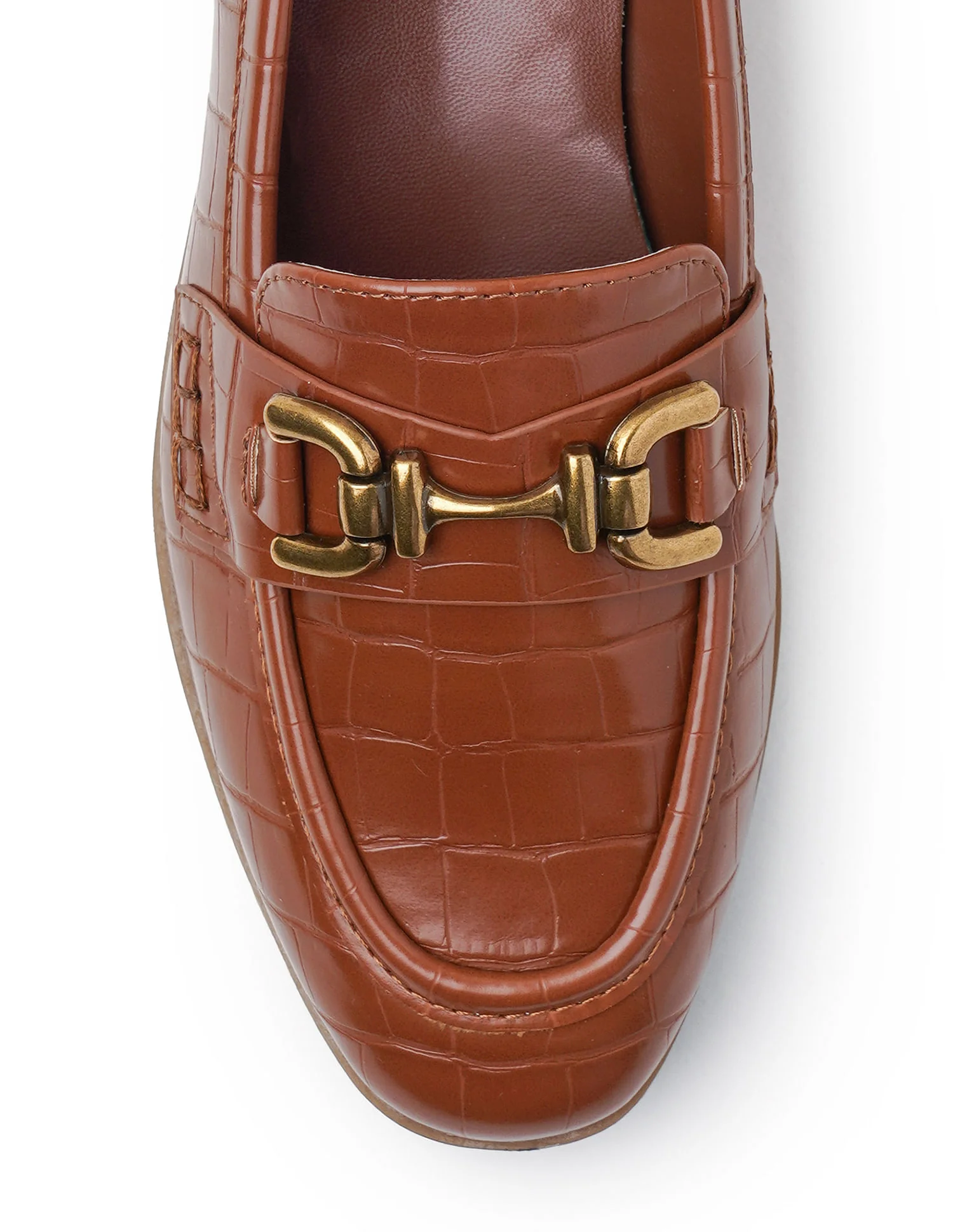 Women Round Toe Leisure Luna Loafers - Image 8