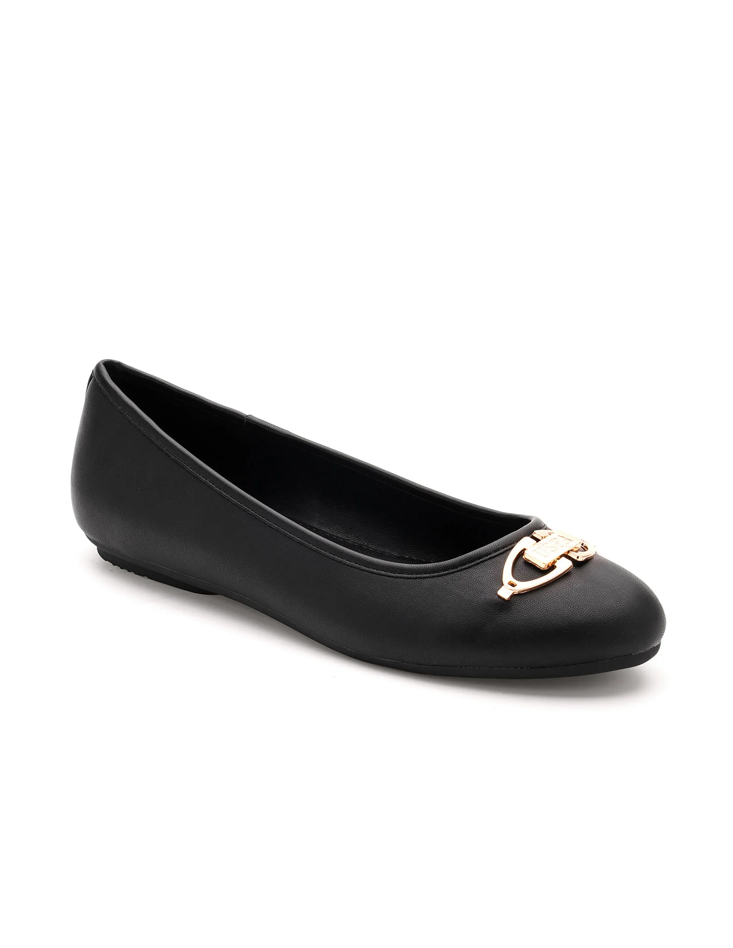 Round Toe Solid Gloria Ballerinas - Image 2