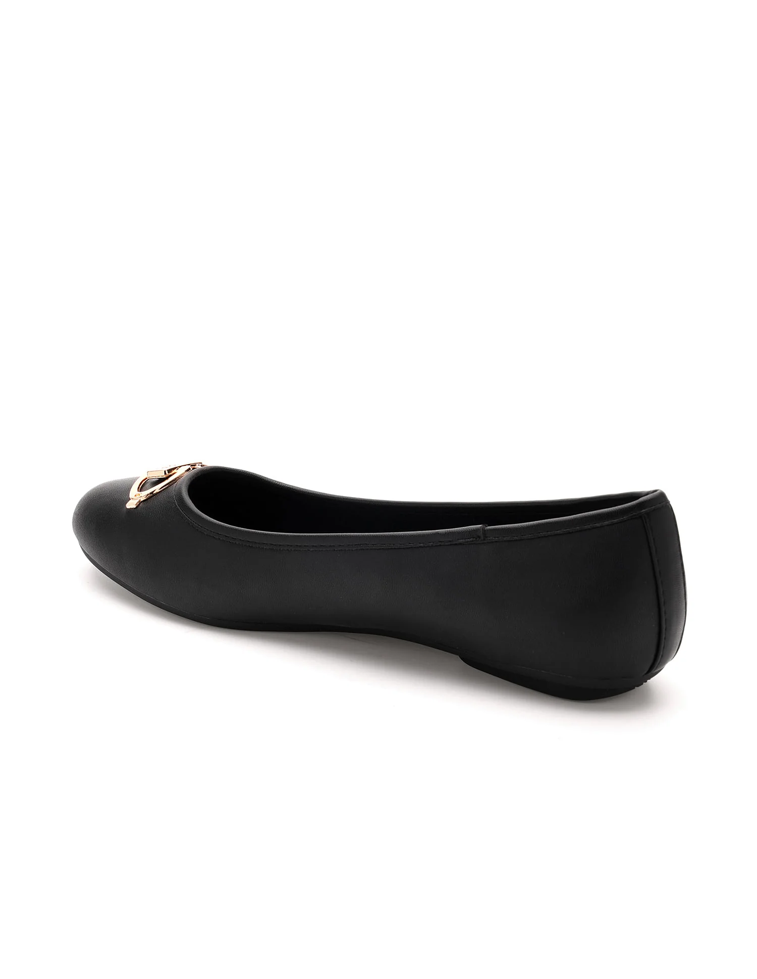 Round Toe Solid Gloria Ballerinas - Image 4