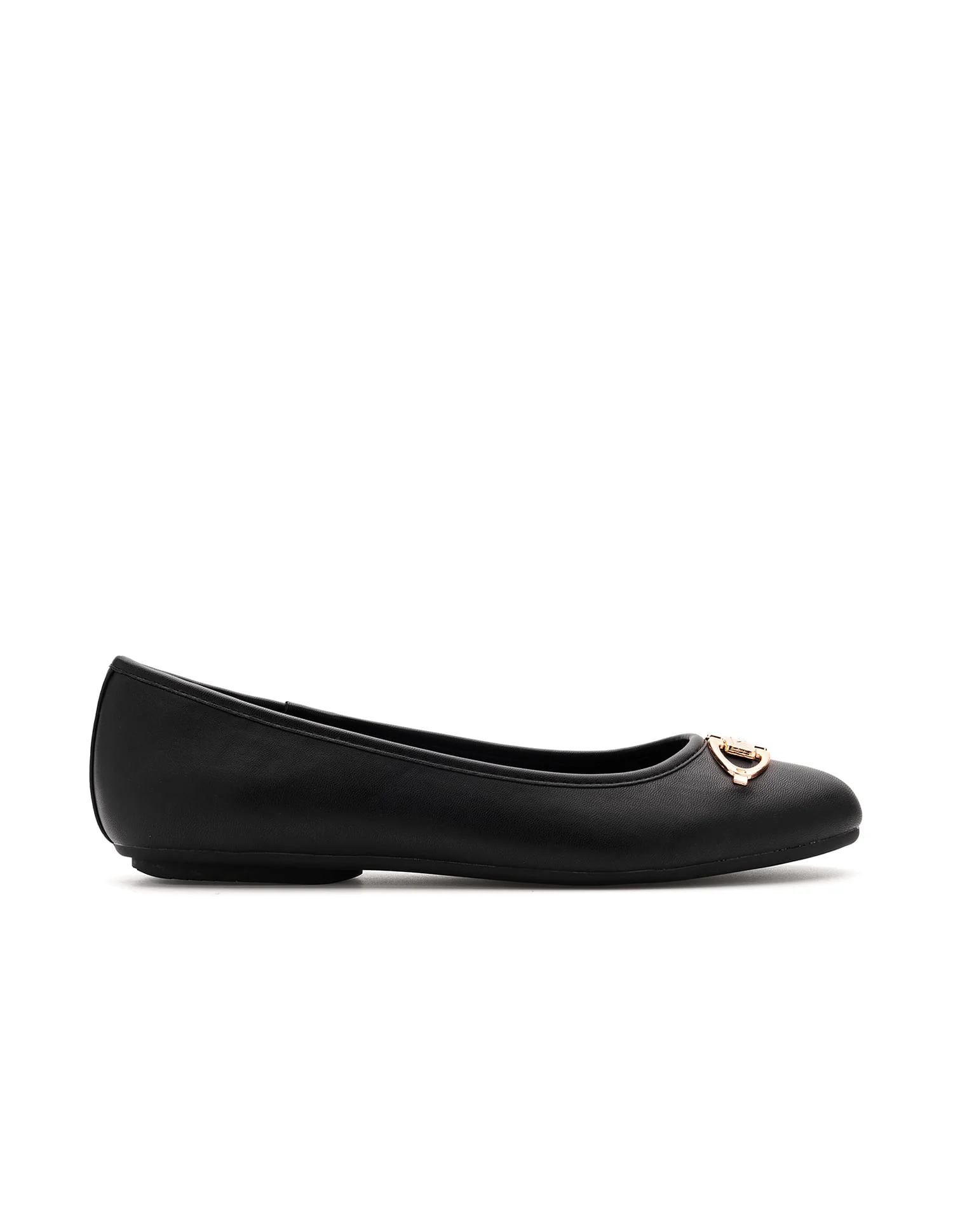 Round Toe Solid Gloria Ballerinas - Image 5