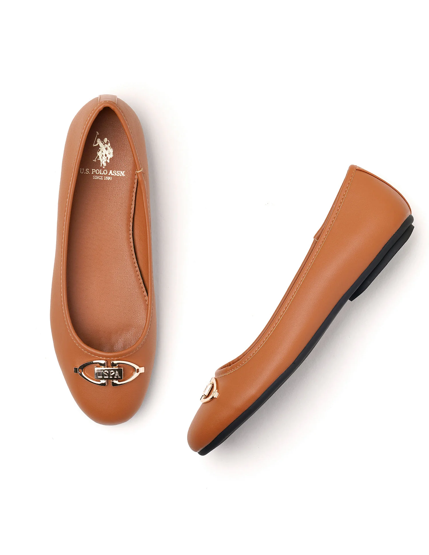 Round Toe Solid Mia Ballerinas - Image 3
