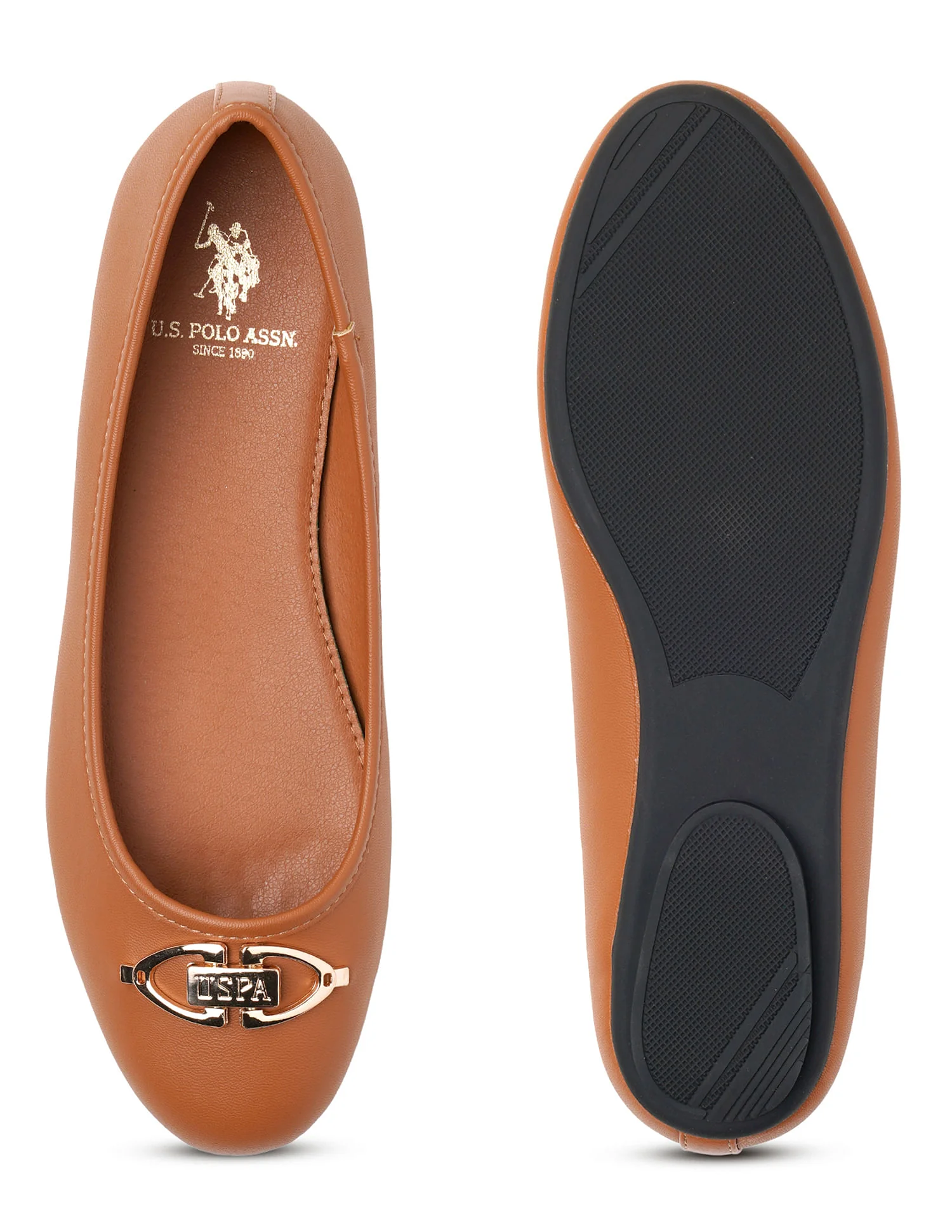 Round Toe Solid Mia Ballerinas - Image 6
