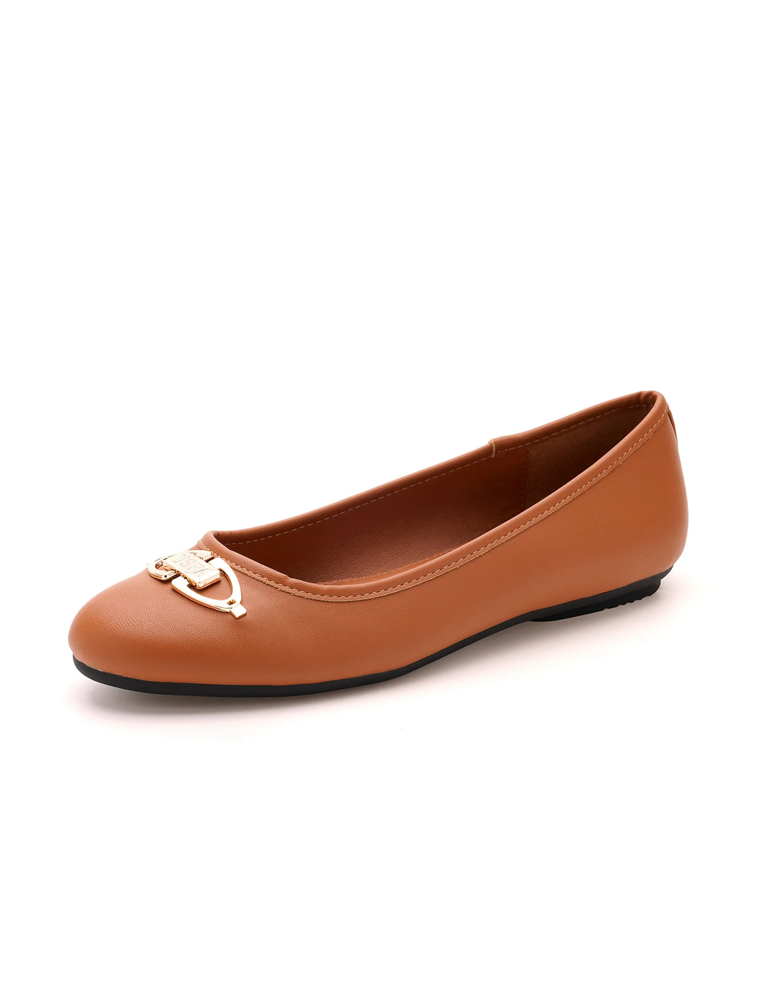 Round Toe Solid Mia Ballerinas - Image 7
