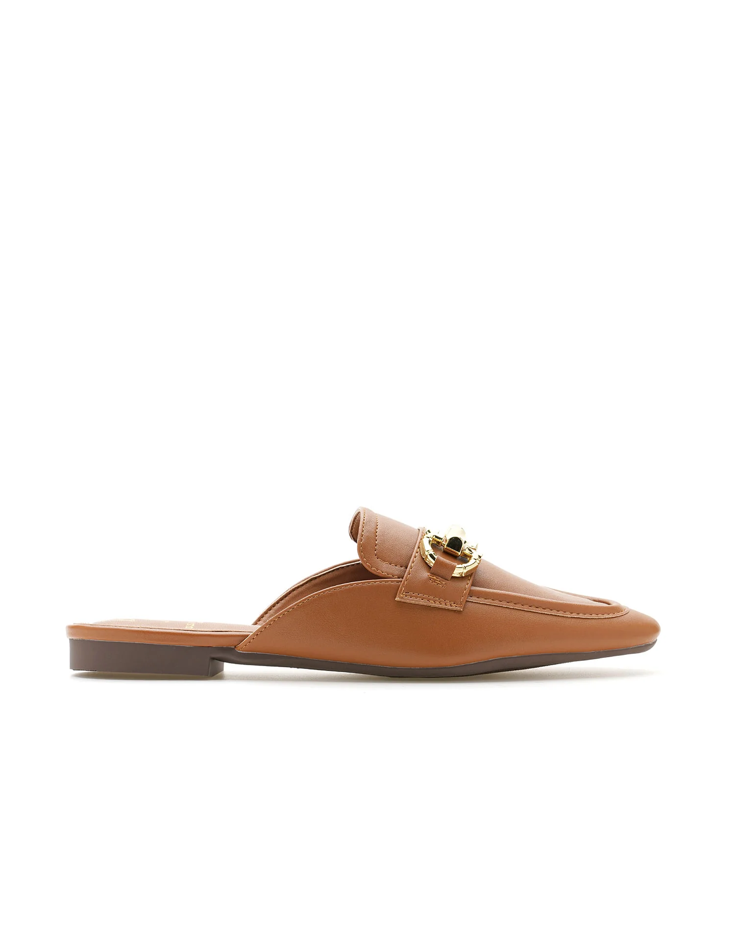 Round Toe Solid Tecla Sandals - Image 5