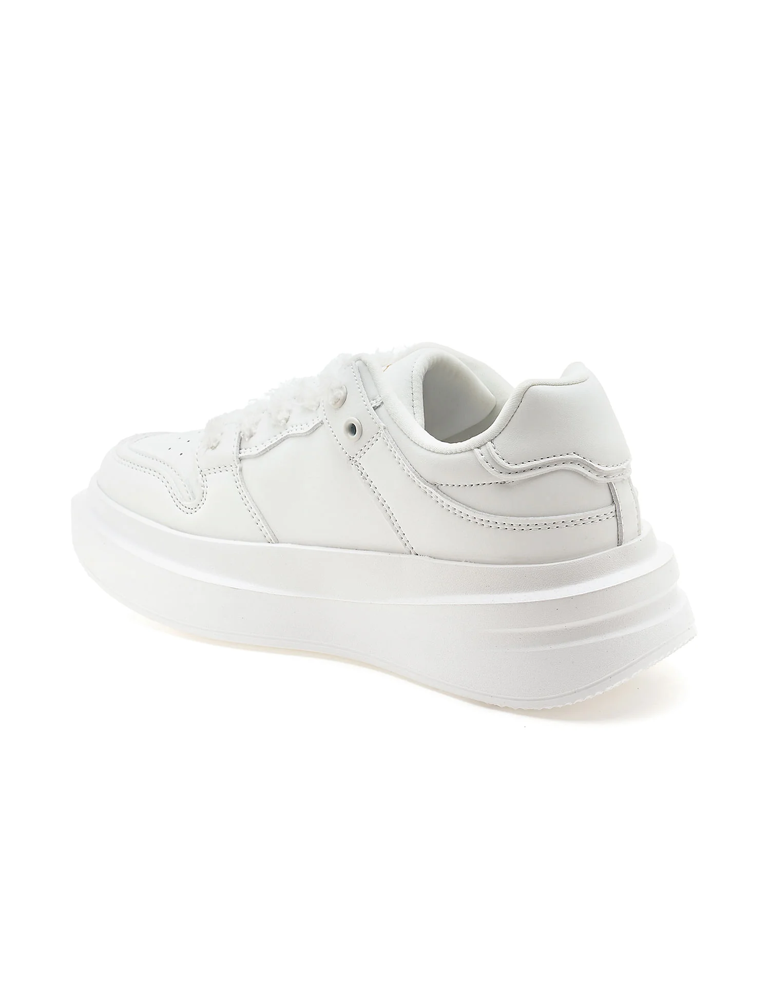 Textured Burna Metallic Logo Sneakers - Image 4