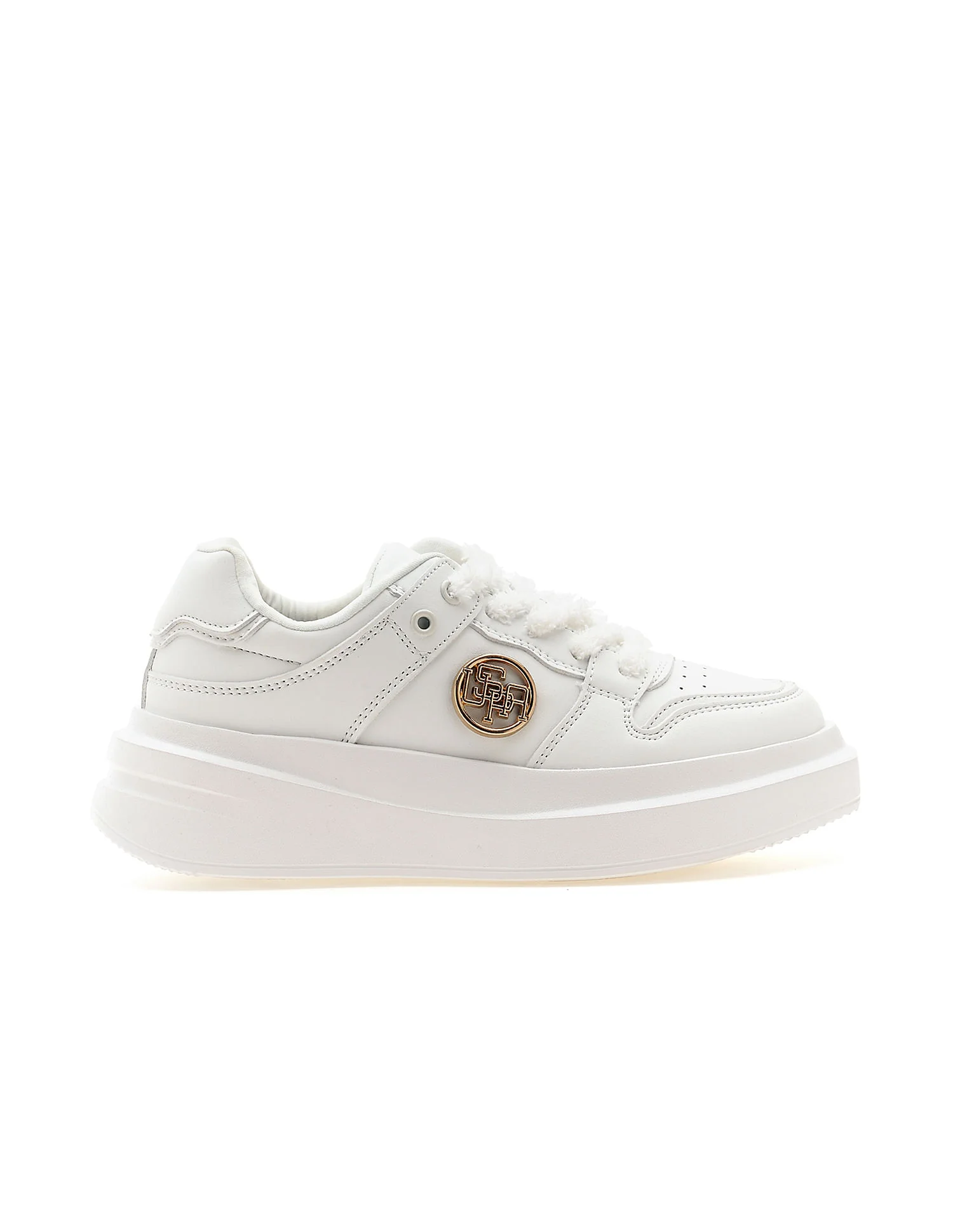 Textured Burna Metallic Logo Sneakers - Image 5