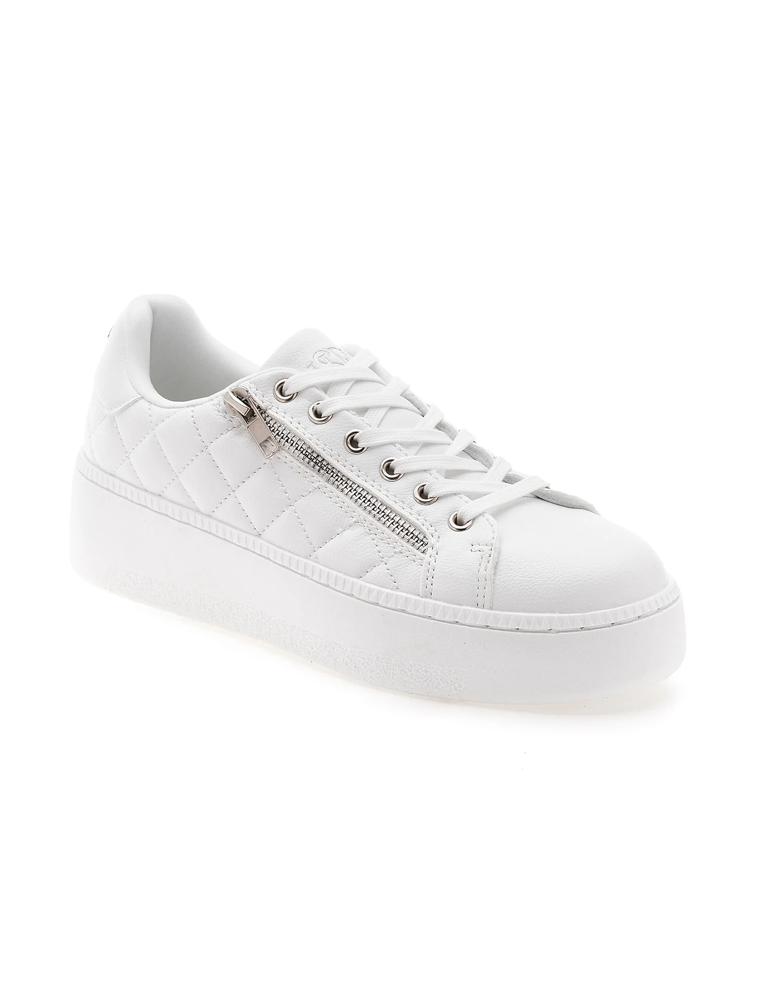 Textured Gabriella Metallic Logo Sneakers - Image 2