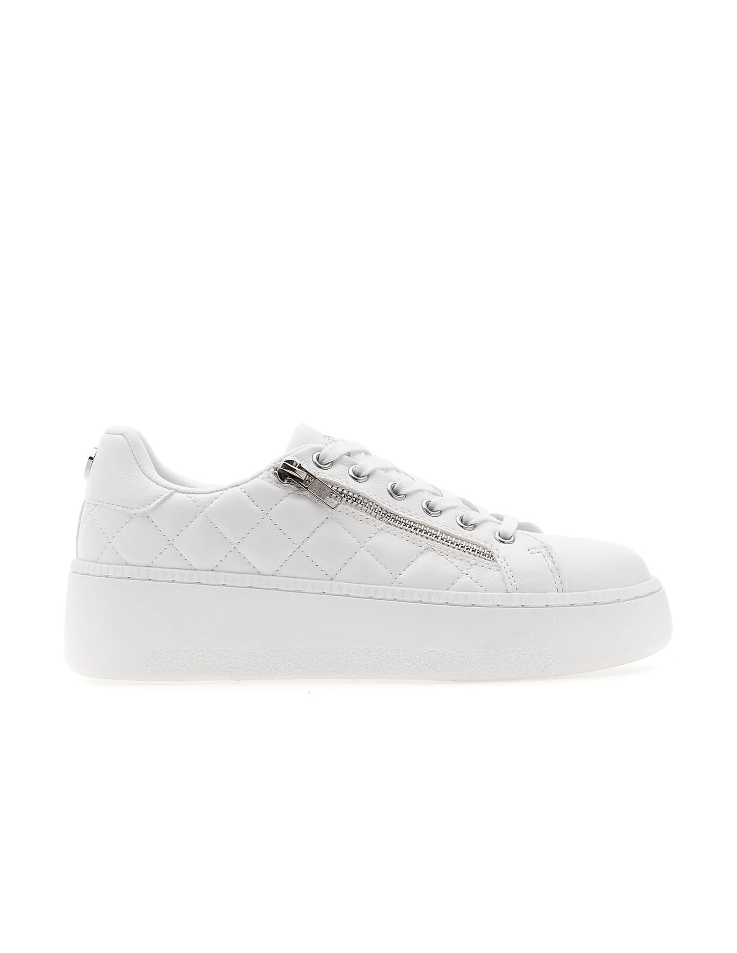 Textured Gabriella Metallic Logo Sneakers - Image 5