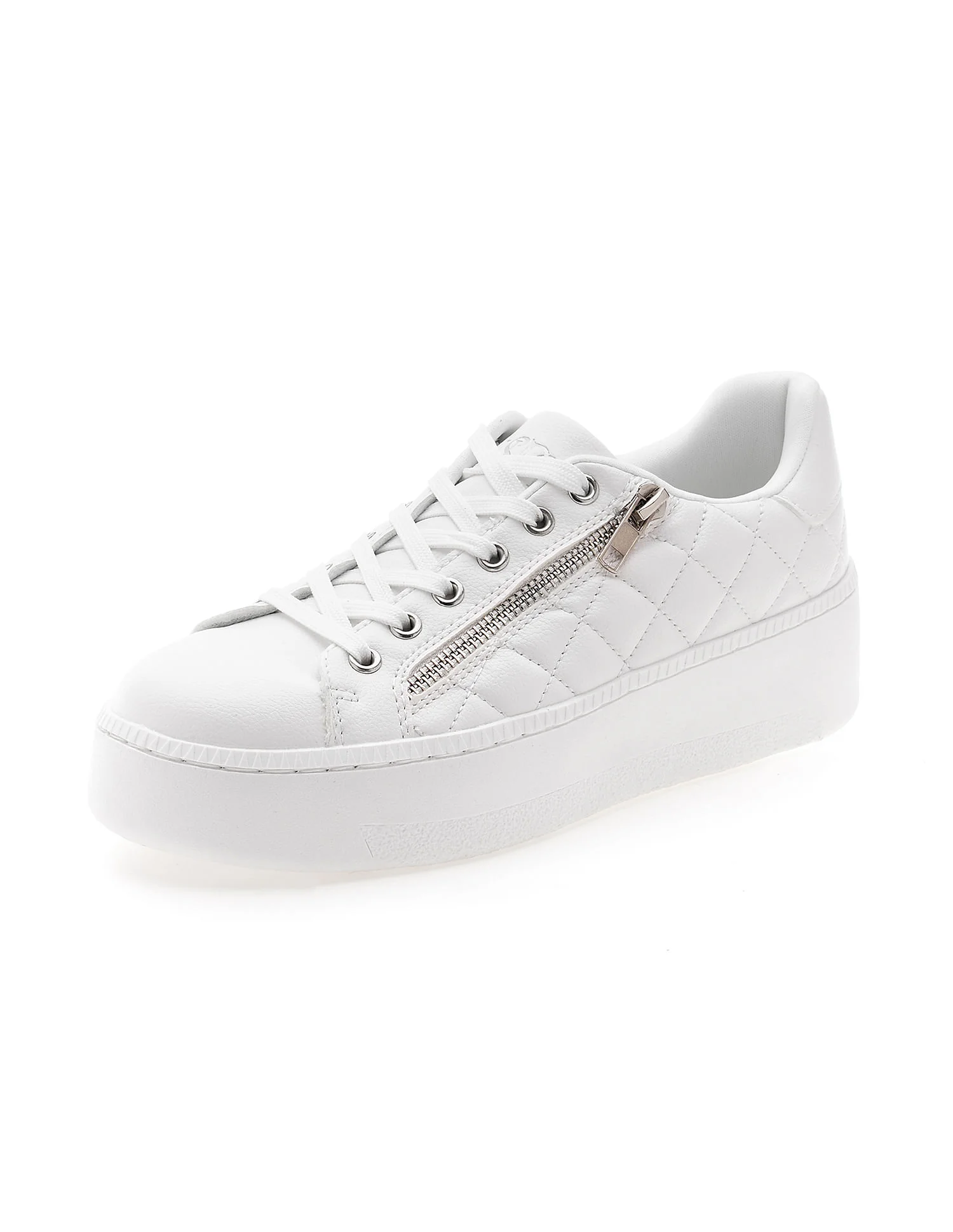 Textured Gabriella Metallic Logo Sneakers - Image 7