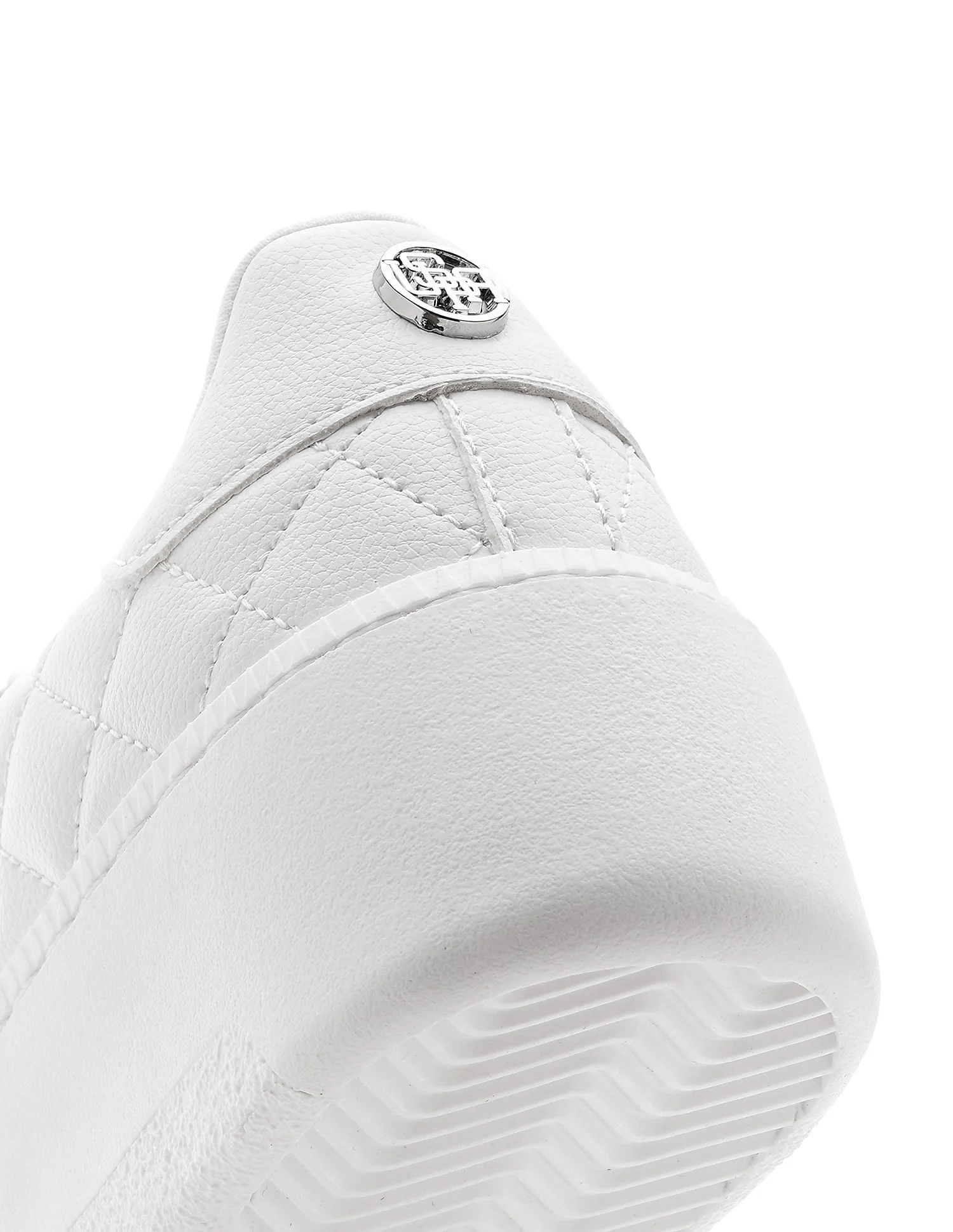 Textured Gabriella Metallic Logo Sneakers - Image 9