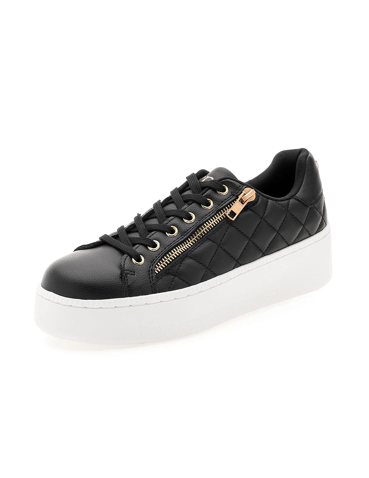 Women Textured Gabriella Metallic Logo Sneakers - Image 7