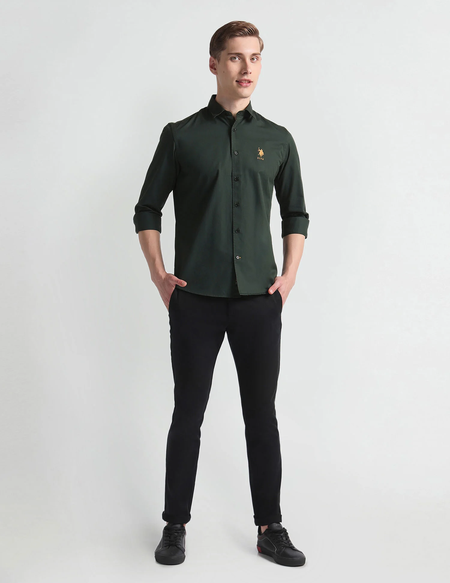 French Placket Solid Shirt - Image 3