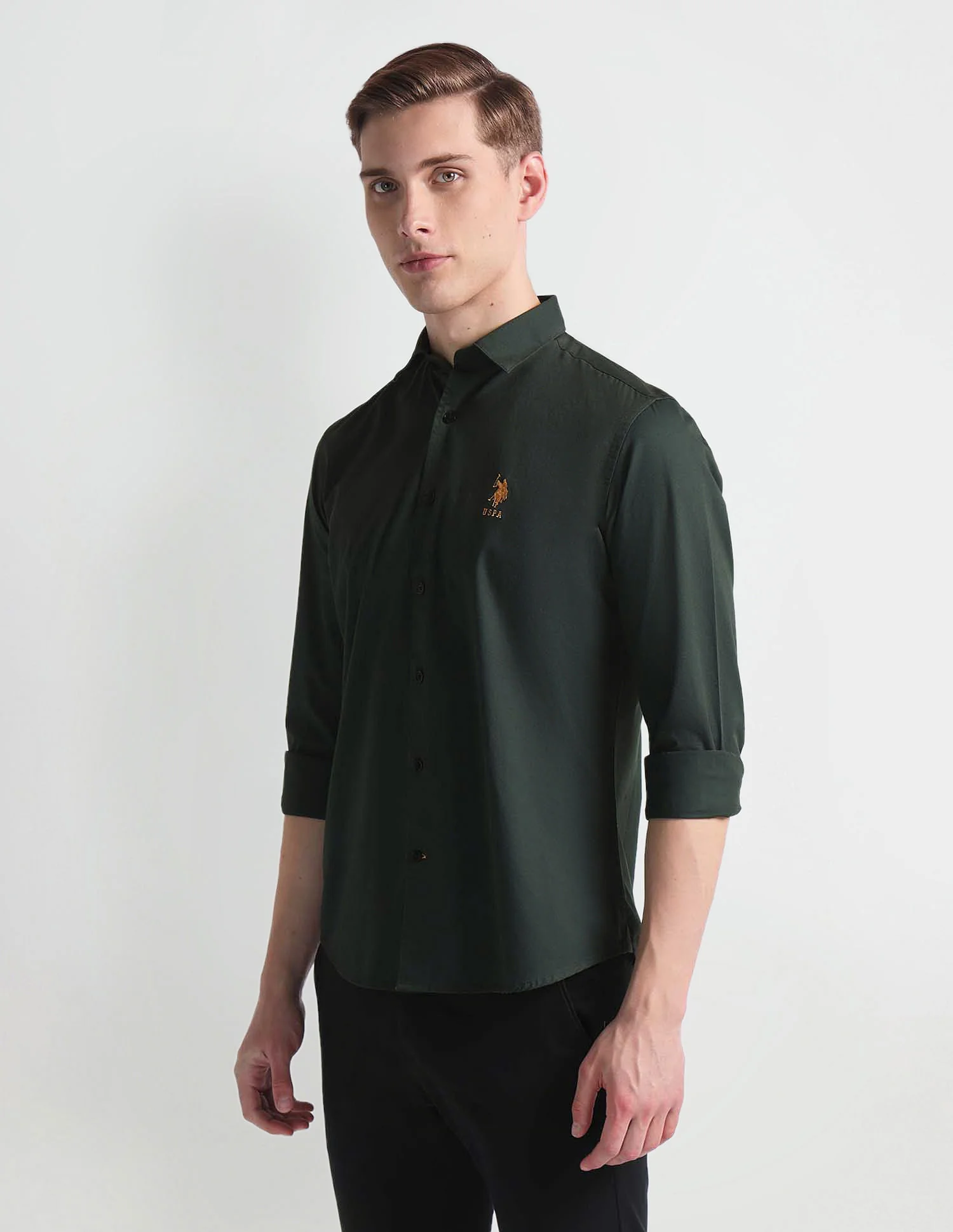 French Placket Solid Shirt - Image 4