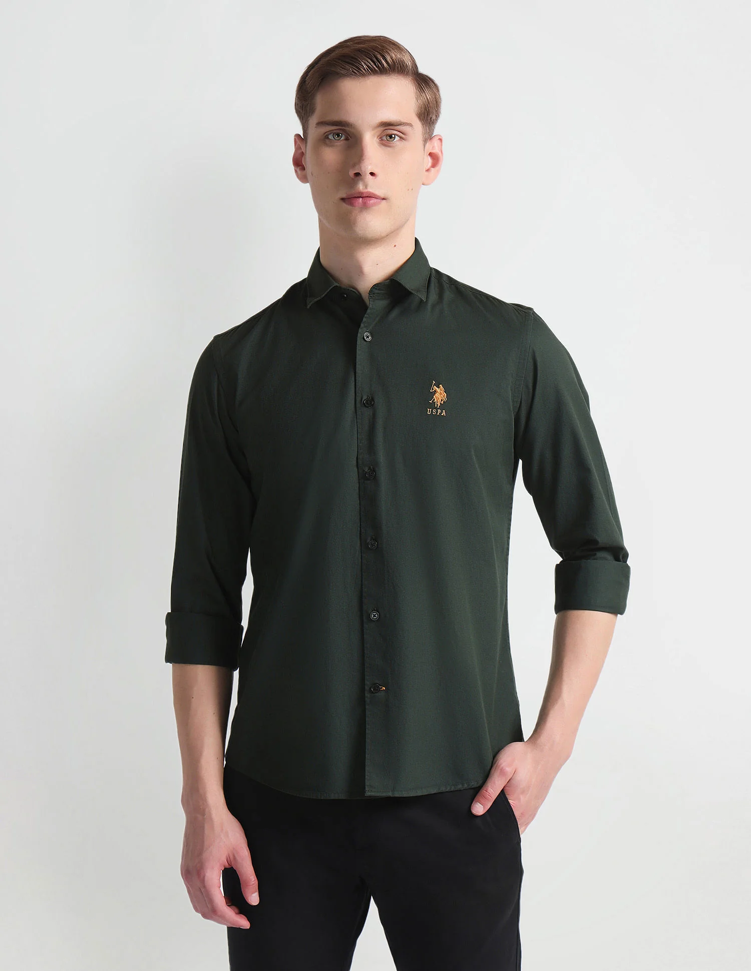 French Placket Solid Shirt - Image 6