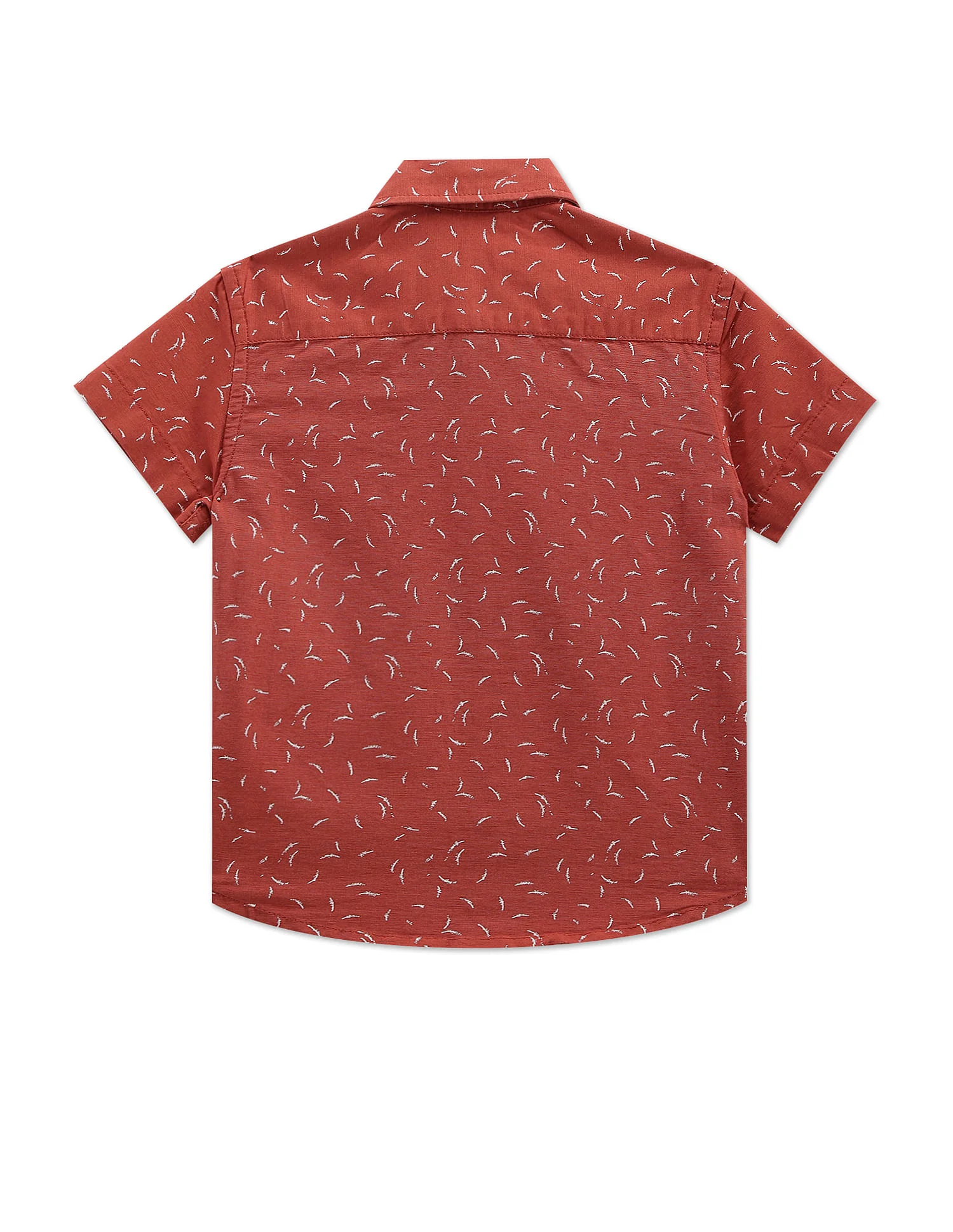 Geometric Print Cotton Shirt - Image 2