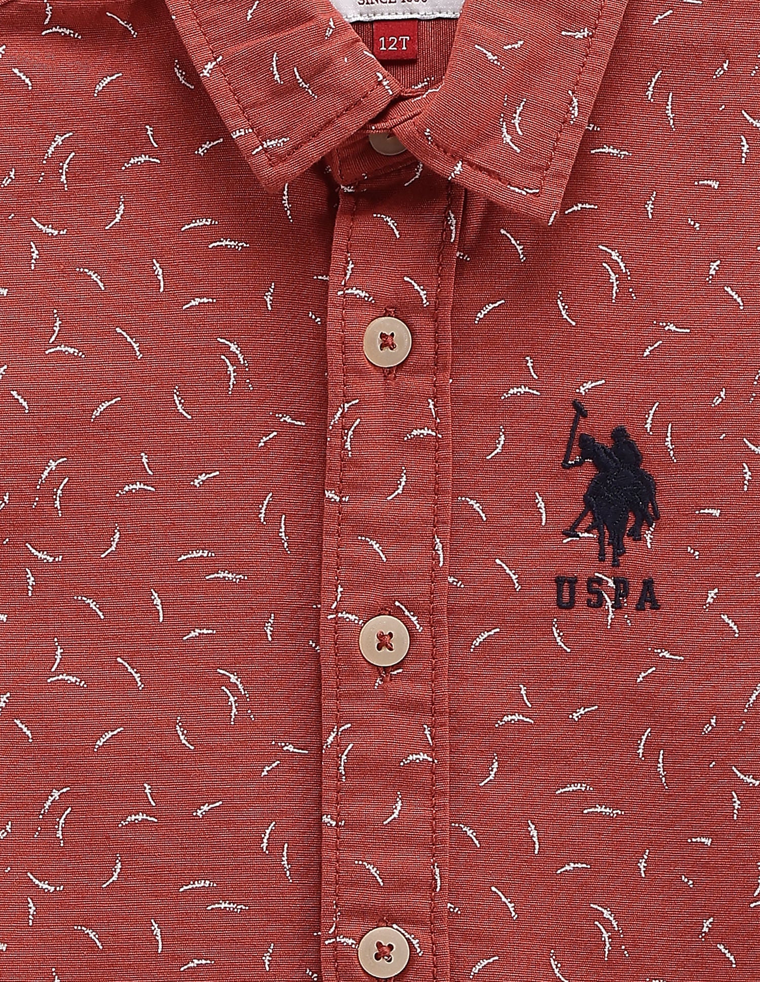 Geometric Print Cotton Shirt - Image 3