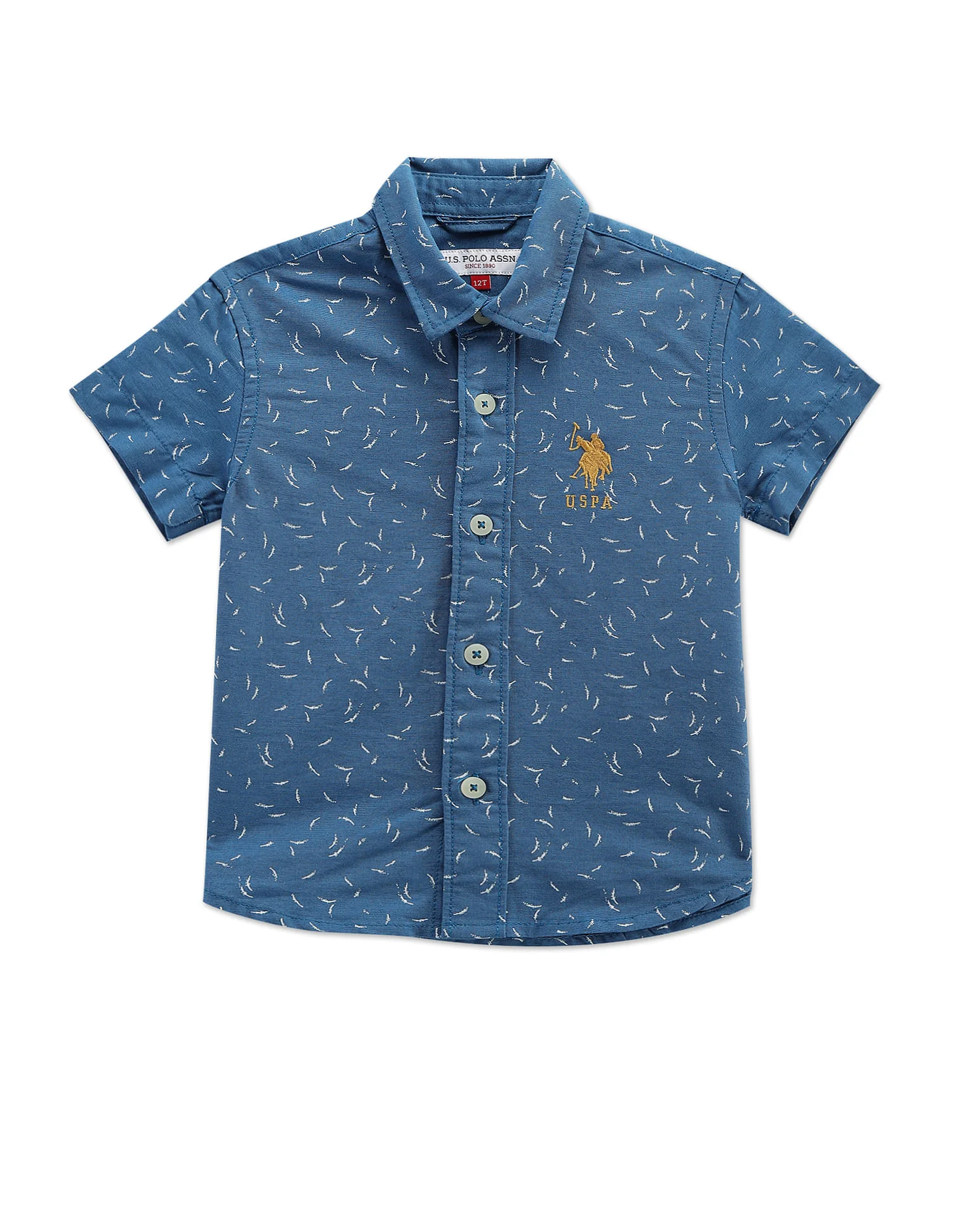 Geometric Print Cotton Shirt