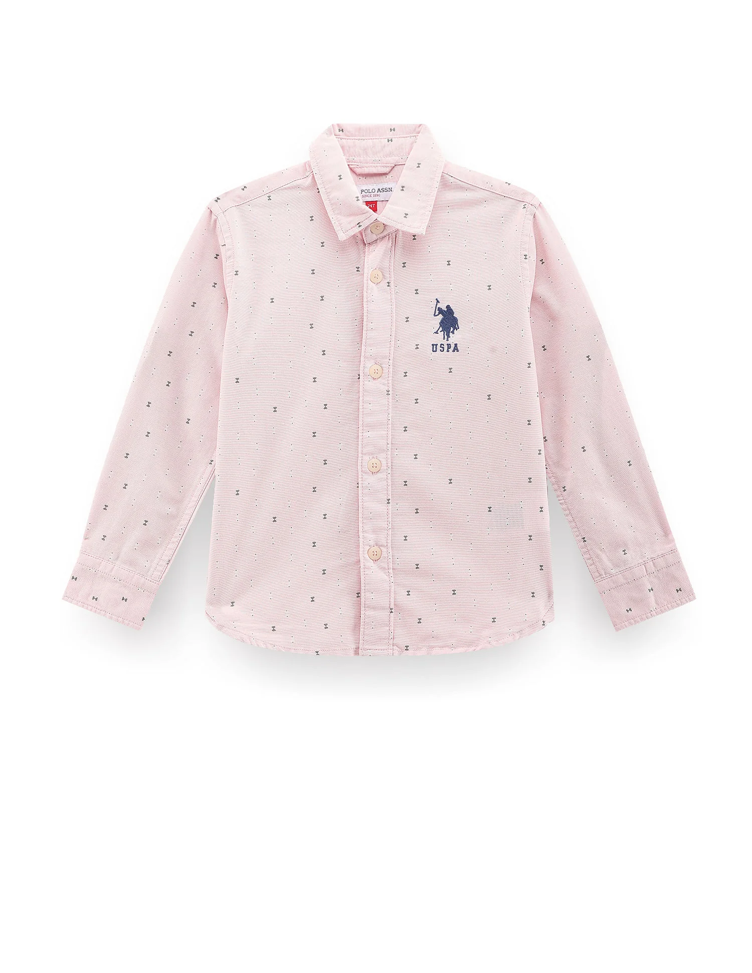 Geometric Print Cotton Shirt