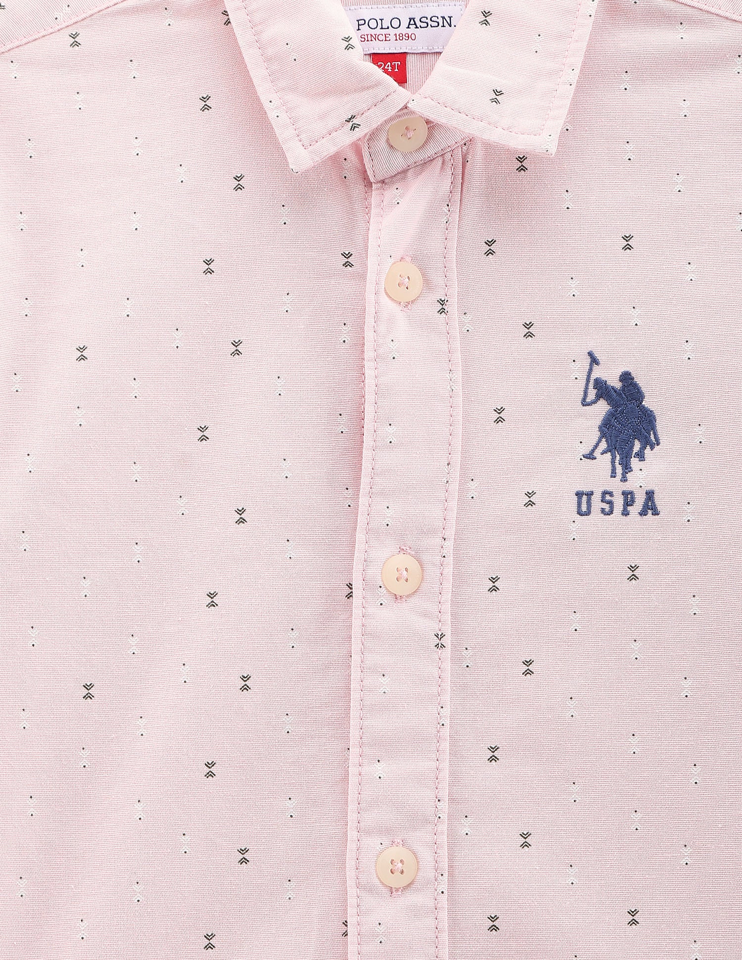 Geometric Print Cotton Shirt - Image 3