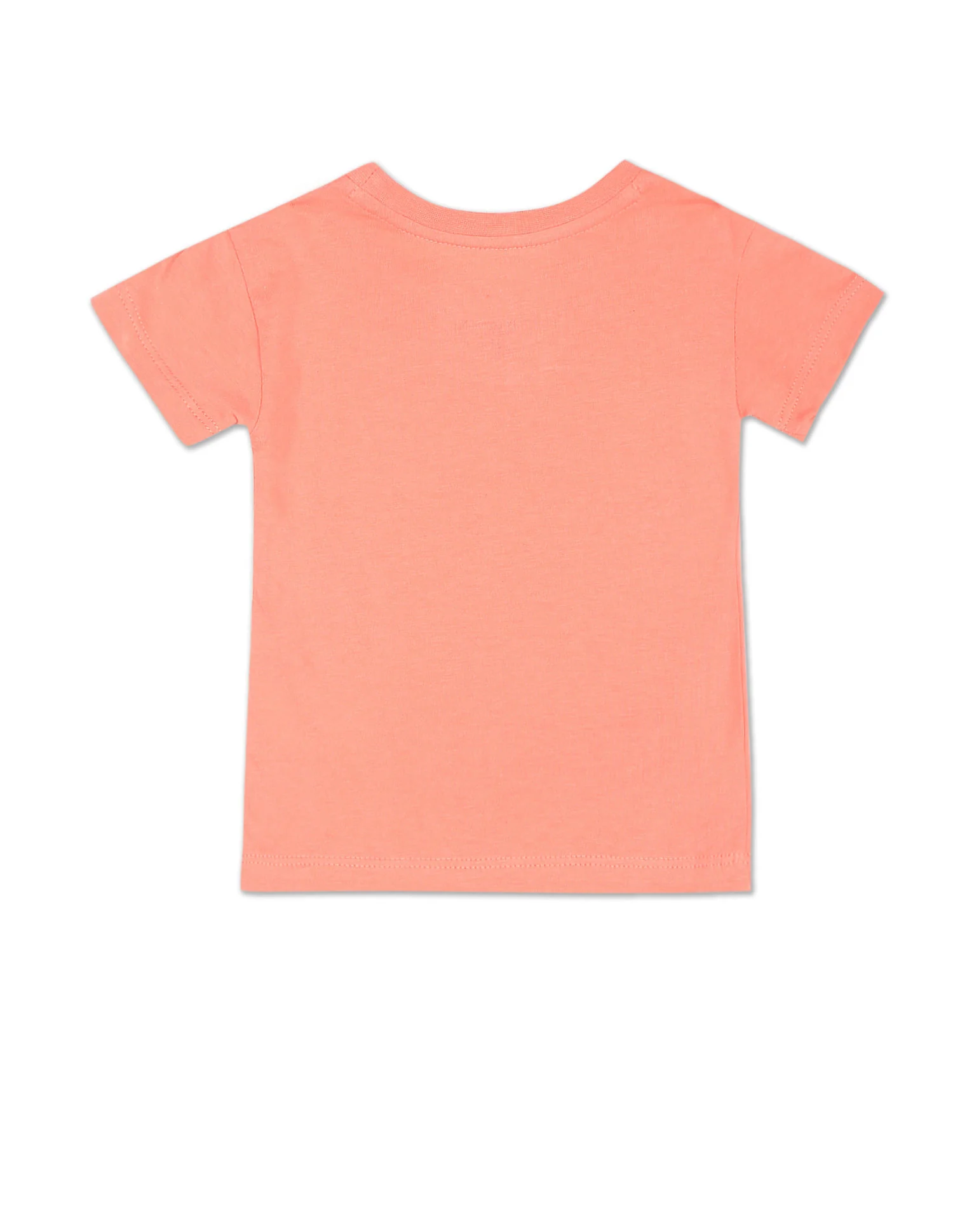 Girls Coral Crew Neck Glitter Logo T-Shirt - Image 2