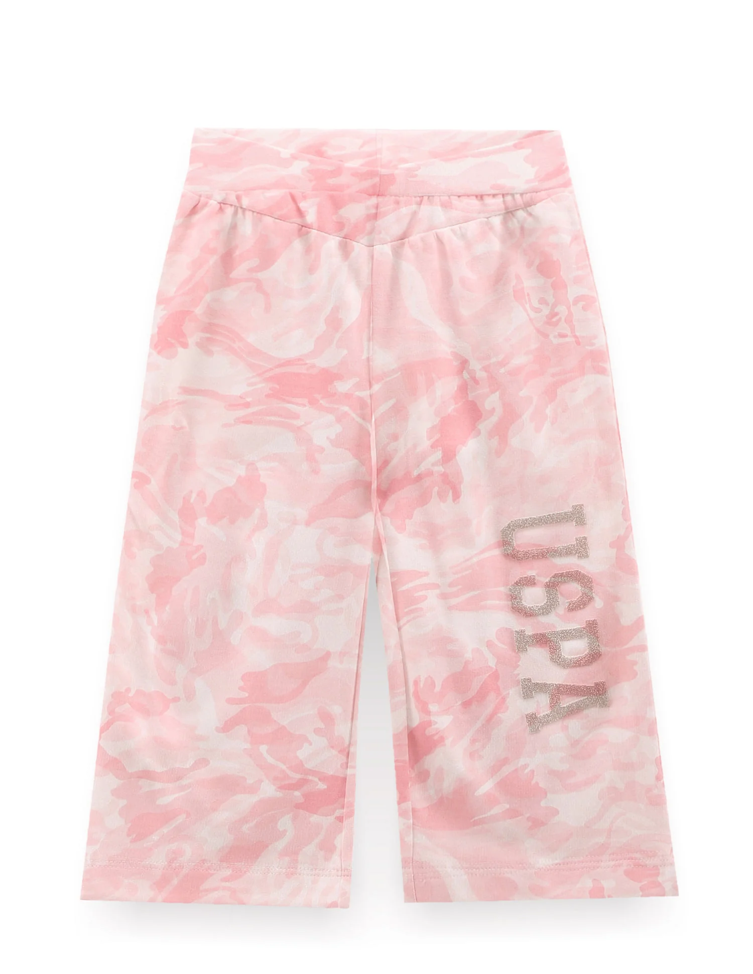Girls Drawstring Waist Abstract Print Joggers - Image 2