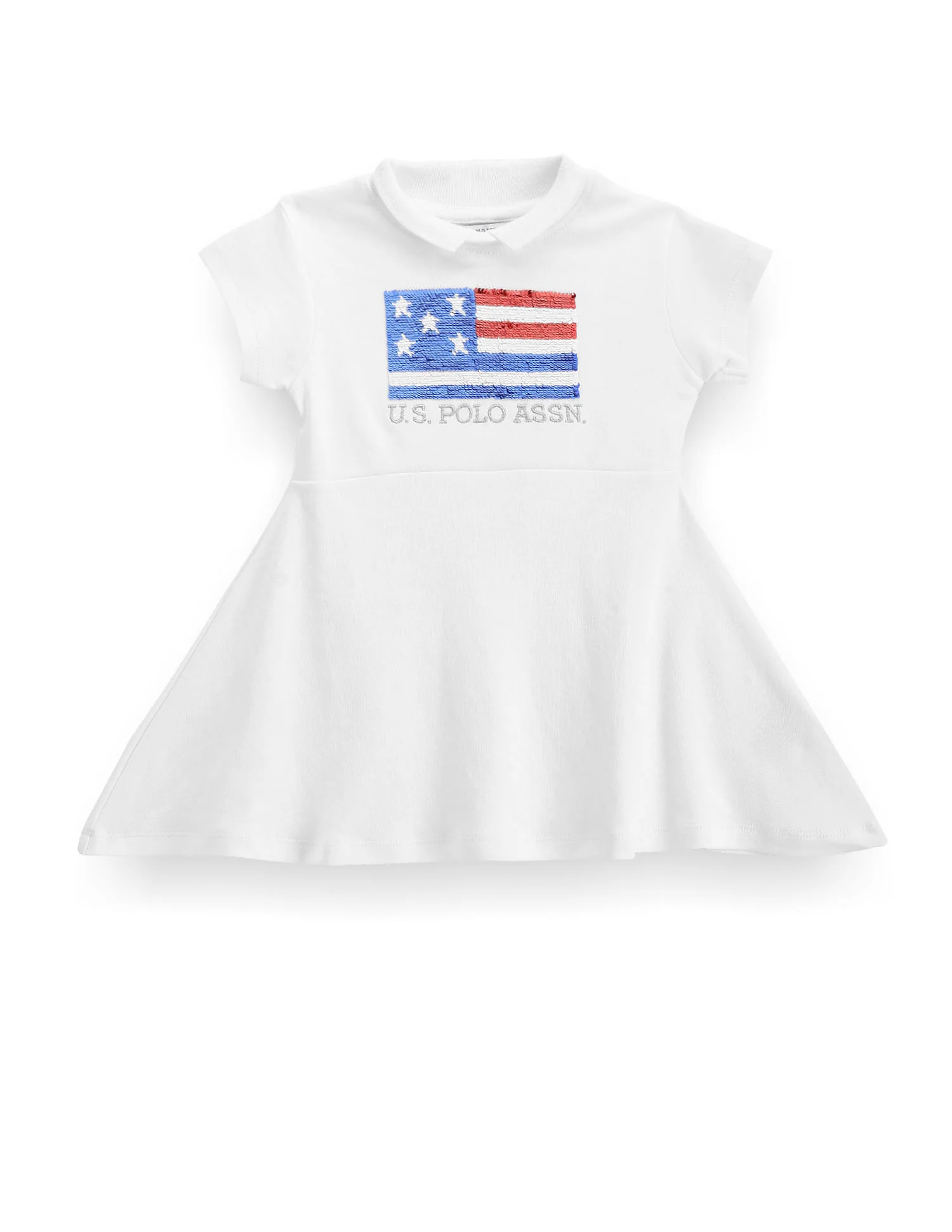 Girls Flip Sequin Flag Dress