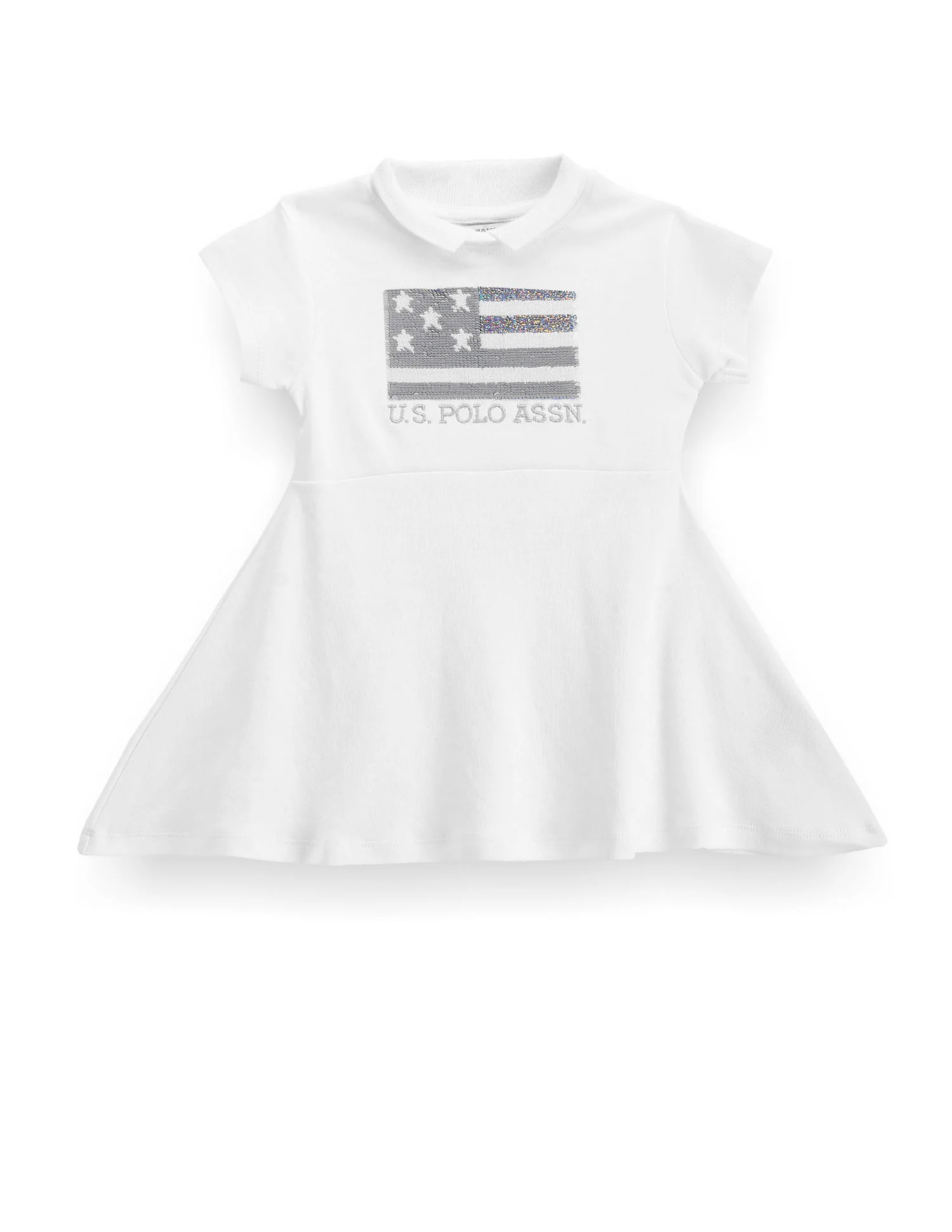 Girls Flip Sequin Flag Dress - Image 2