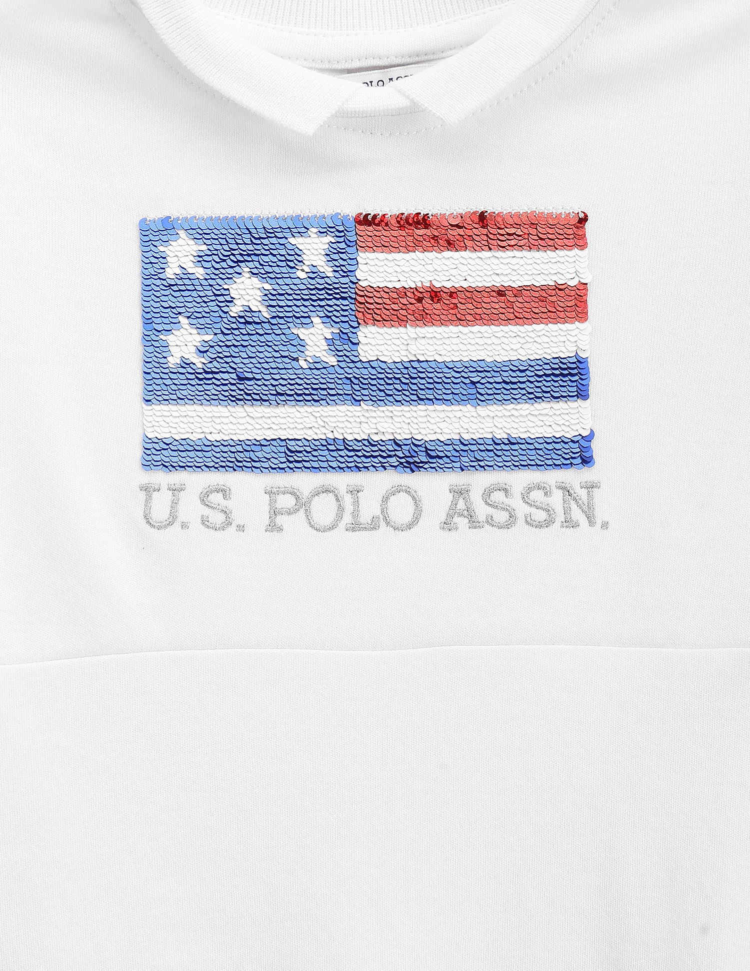 Girls Flip Sequin Flag Dress - Image 4