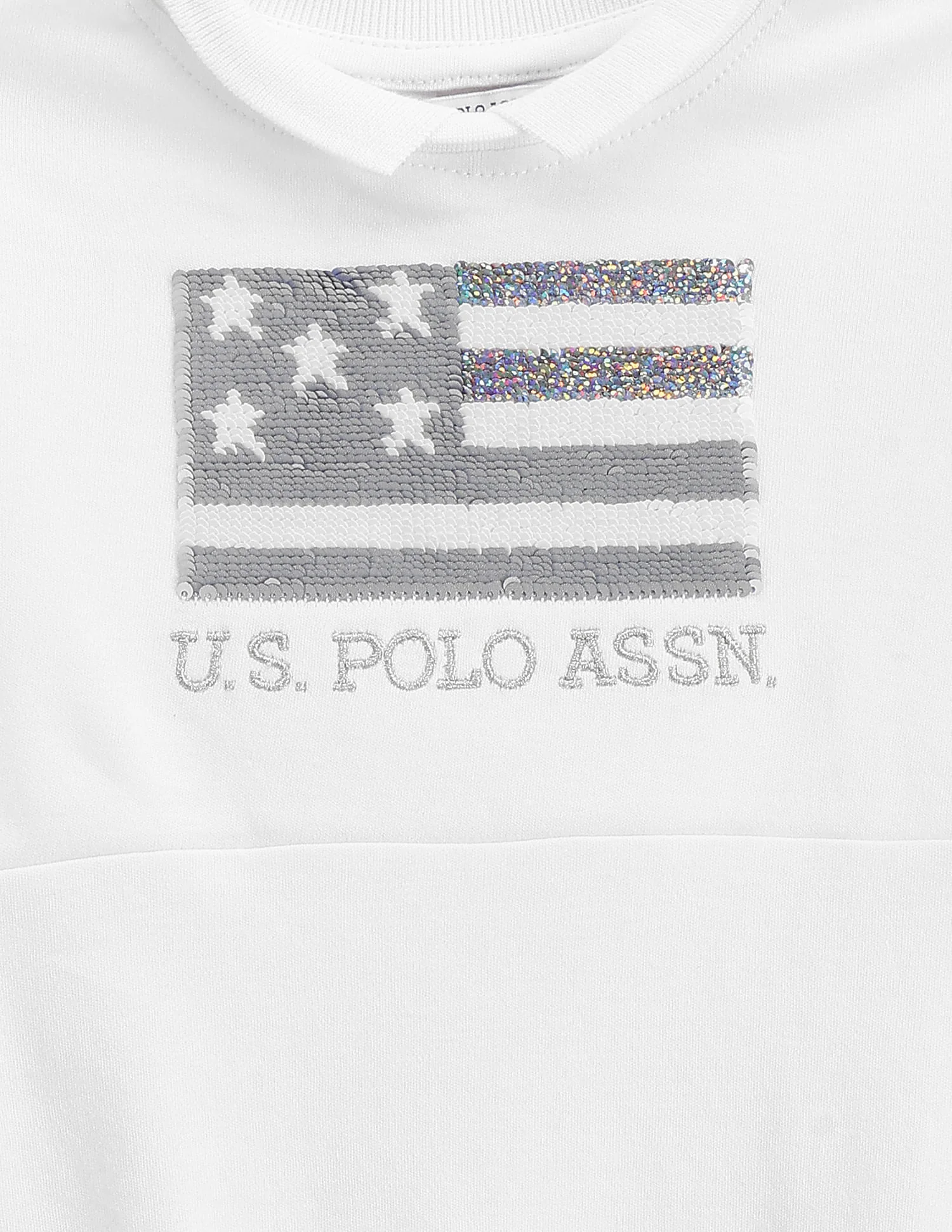 Girls Flip Sequin Flag Dress - Image 5