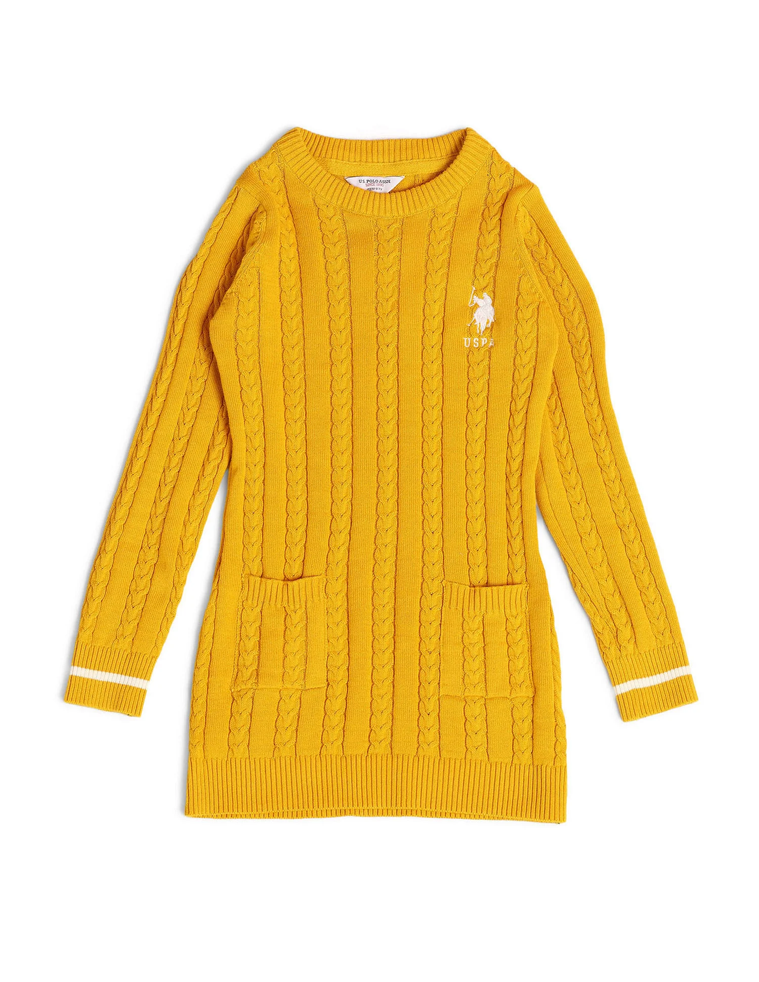 Girls Cable Knit Cotton Sweater - Image 4