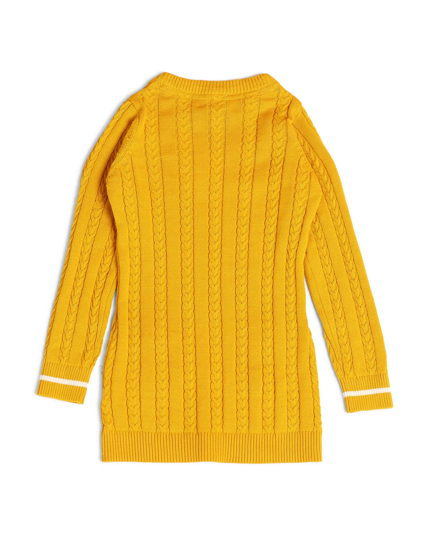 Girls Cable Knit Cotton Sweater - Image 5