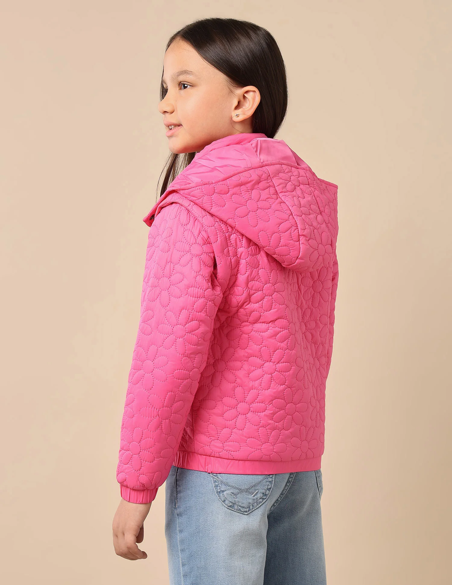 Girls Detachable Hood And Sleeve Jacket - Image 5