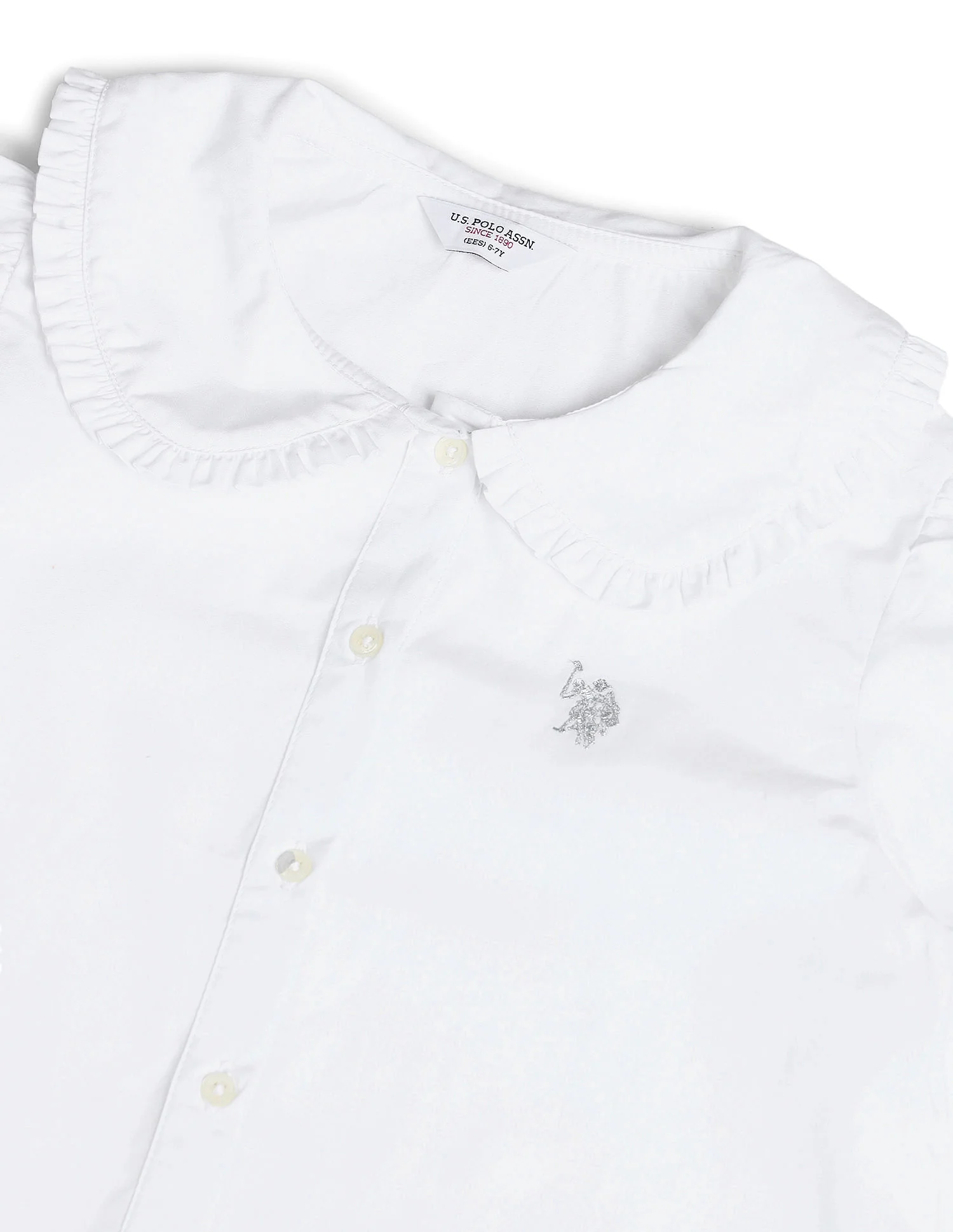 Girls Peter Pan Collar Regular Top - Image 7