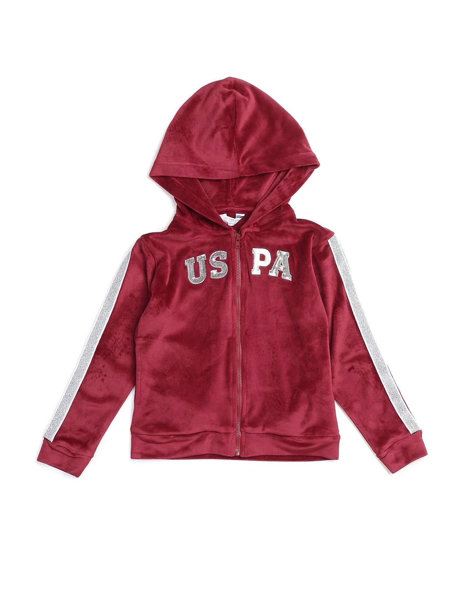 Girls Lurex Tape Velour Sweatshirt - Image 9